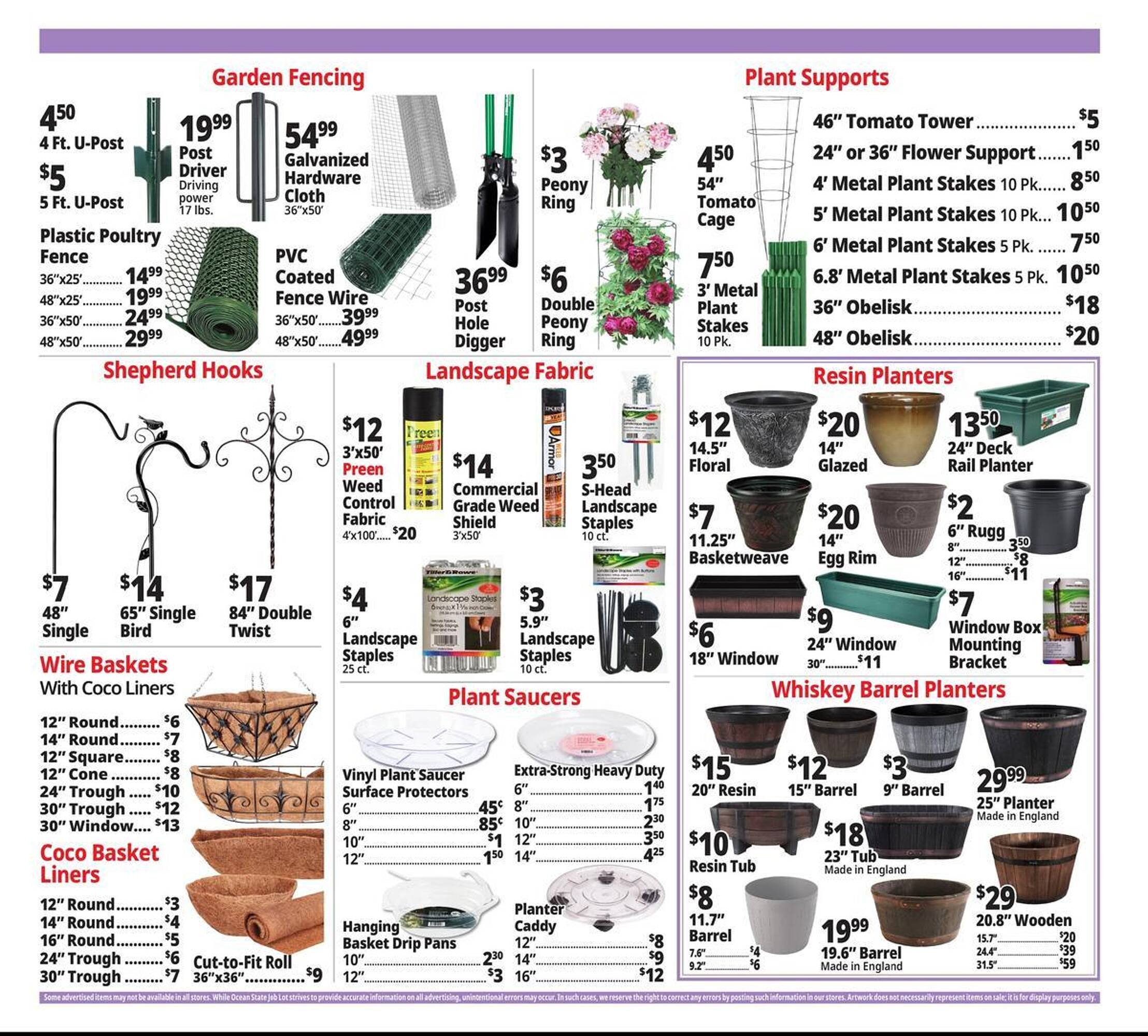 Ocean State Job Lot flyer