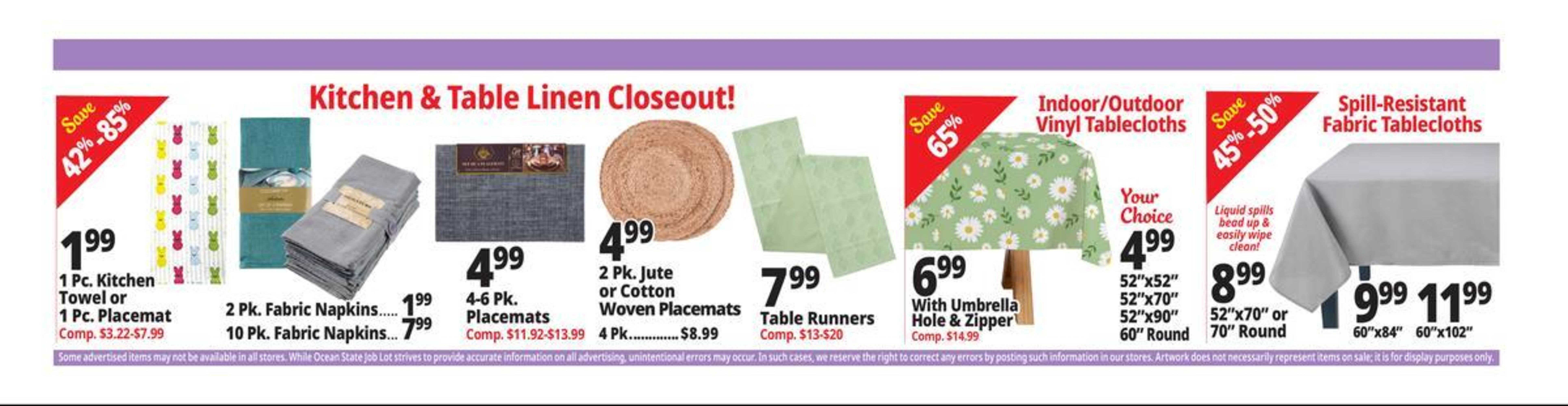 Ocean State Job Lot flyer