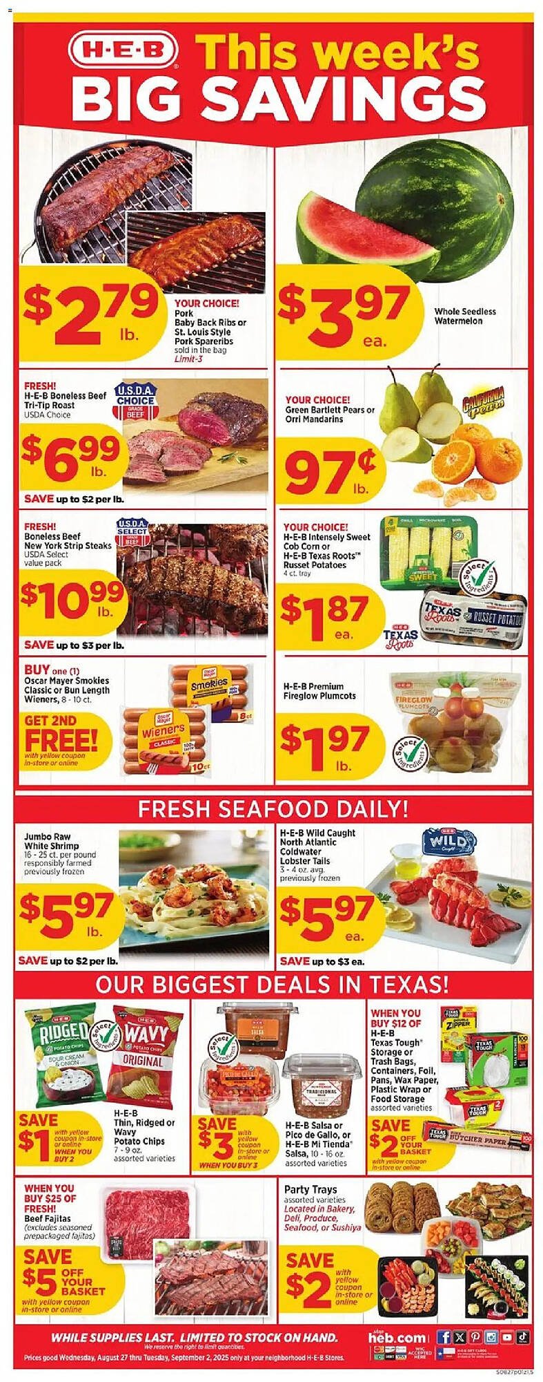 H-E-B Weekly Ad (2025-08-27 - 2025-09-03) | 1