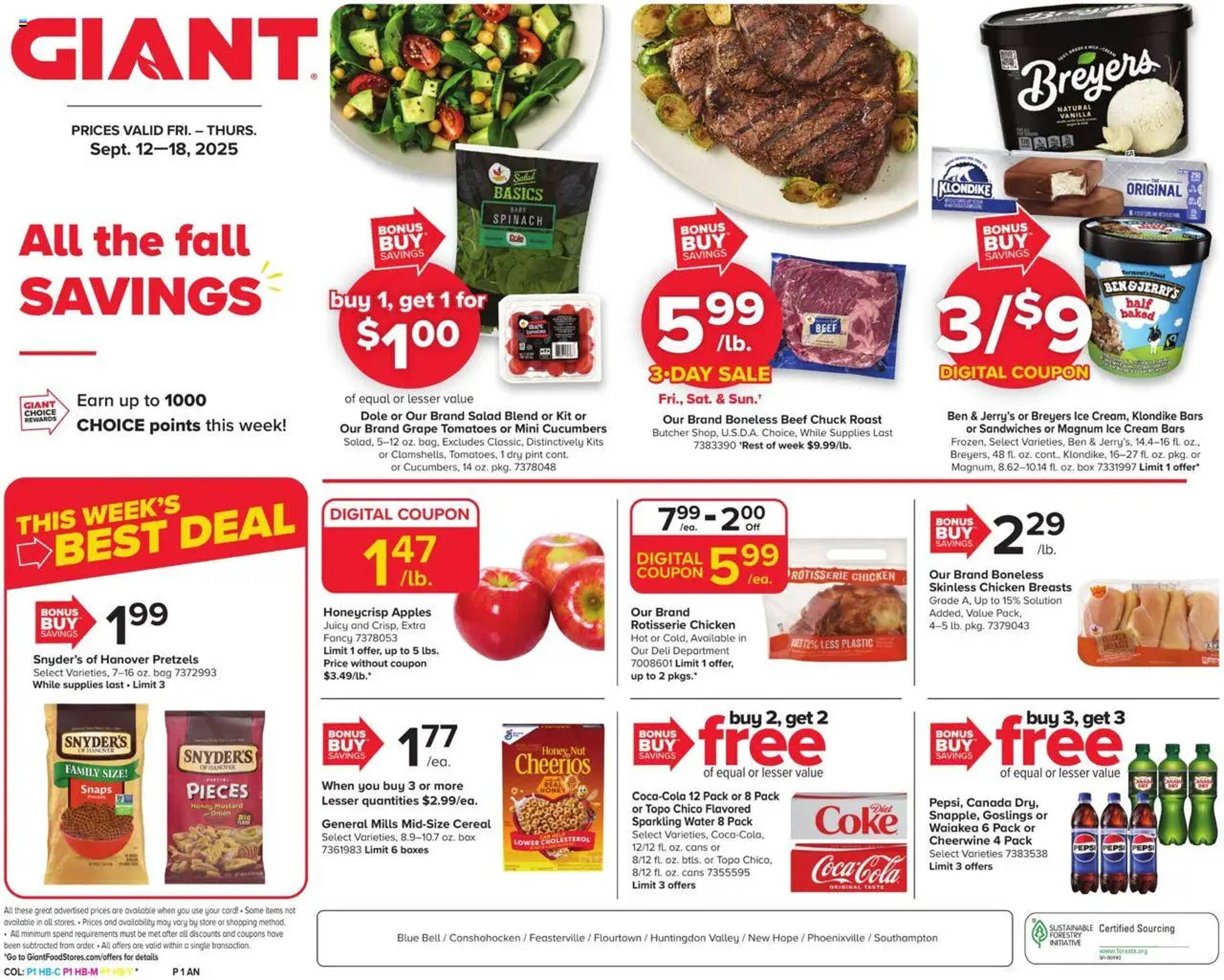 GIANT weekly ad (2025-09-12 - 2025-09-19) | 1