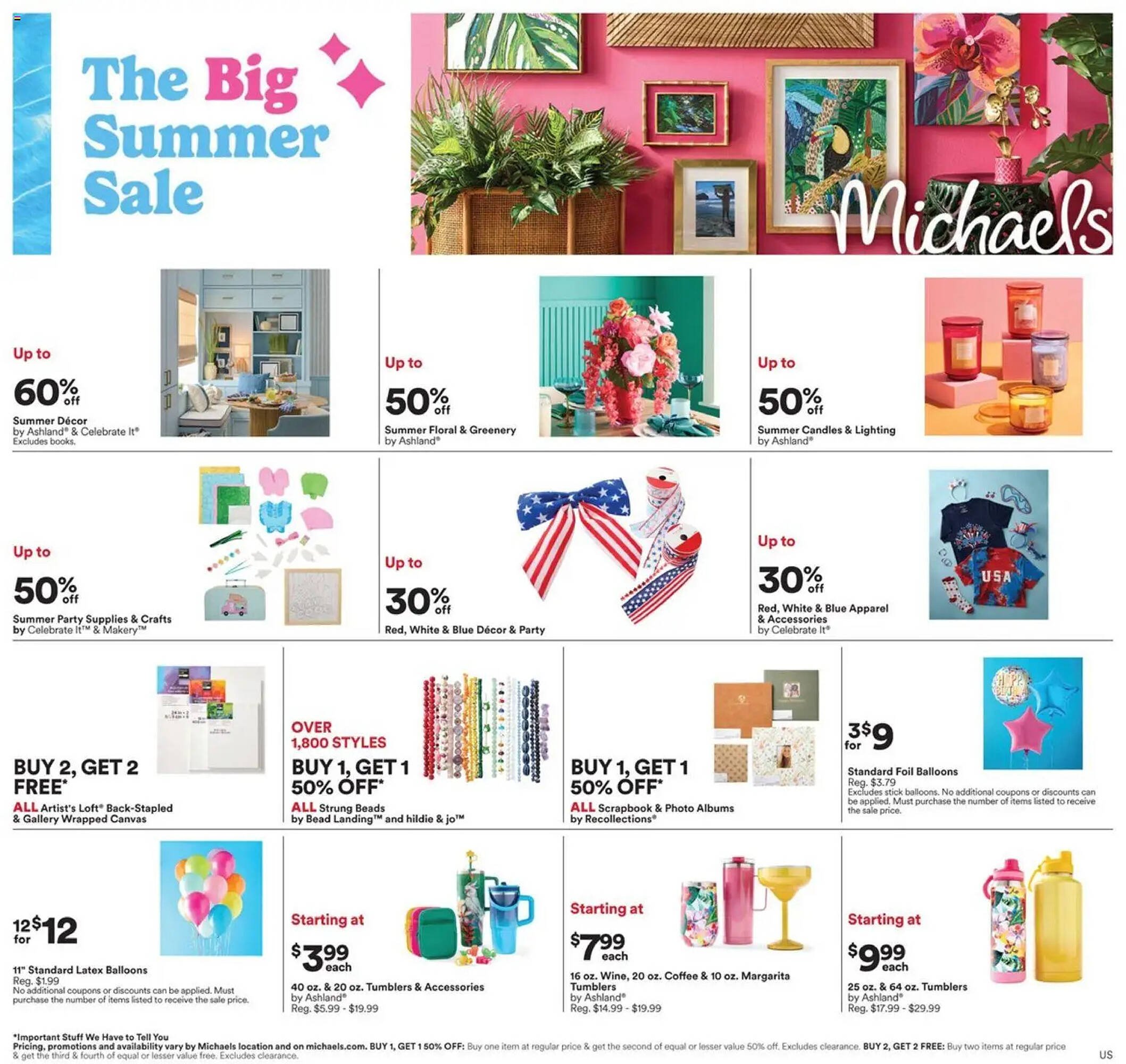 Michaels weekly ad