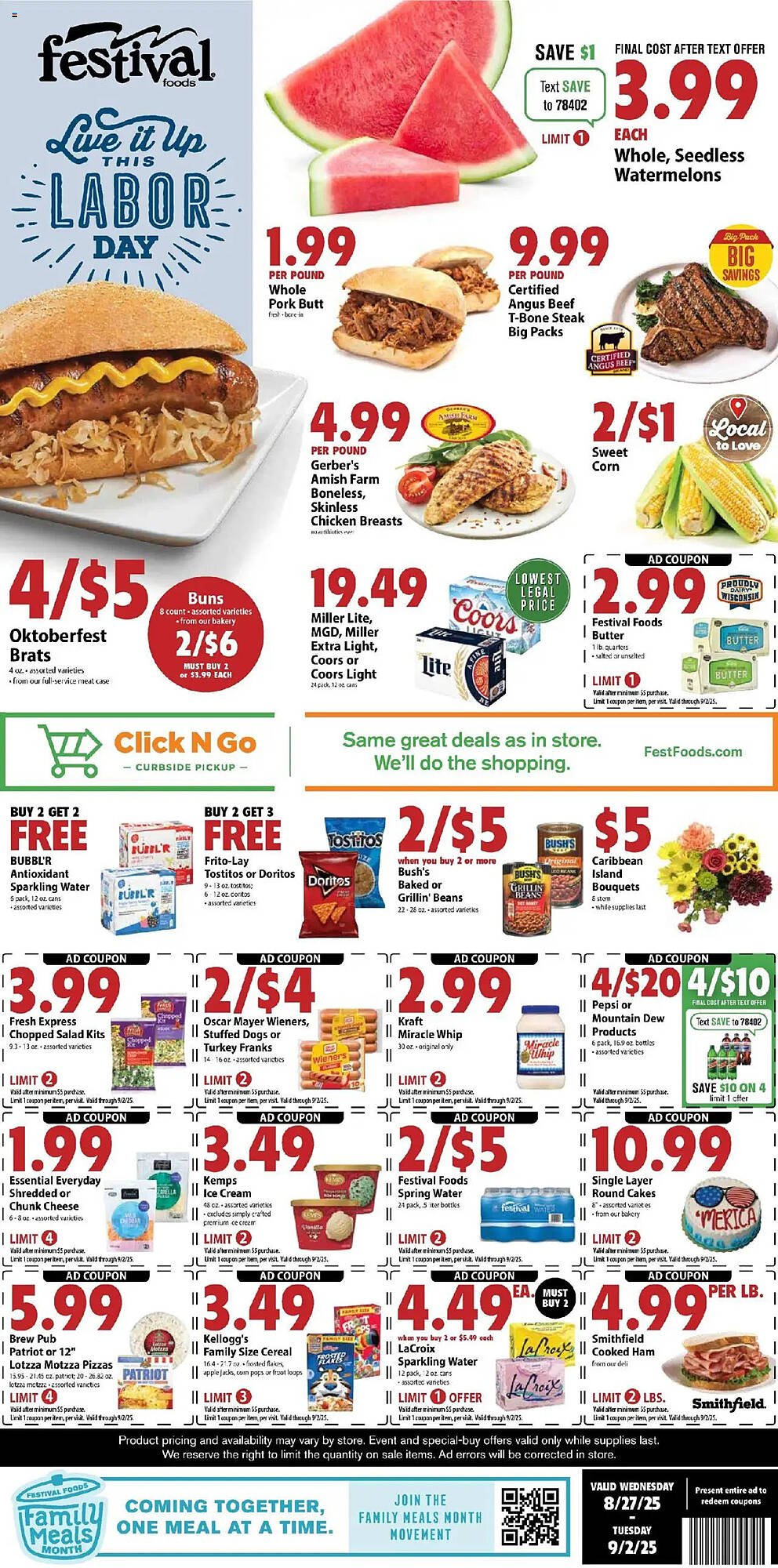 Festival Foods Weekly Ad (2025-08-27 - 2025-09-03) | 1