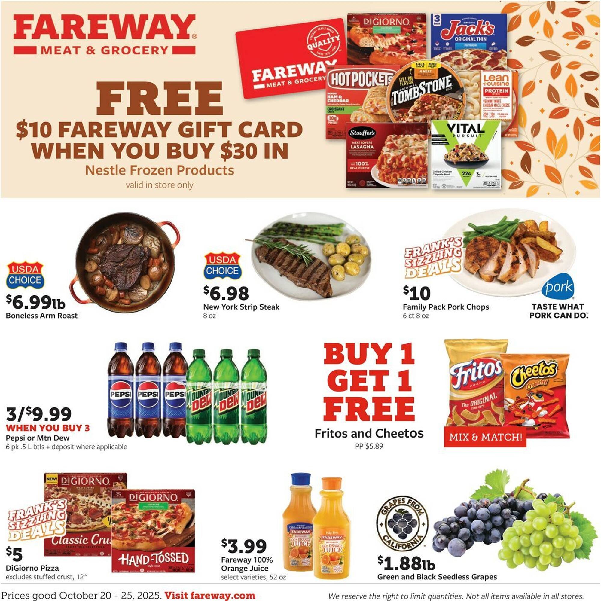 Fareway weekly ad (2025-10-19 - 2025-10-25) | 1
