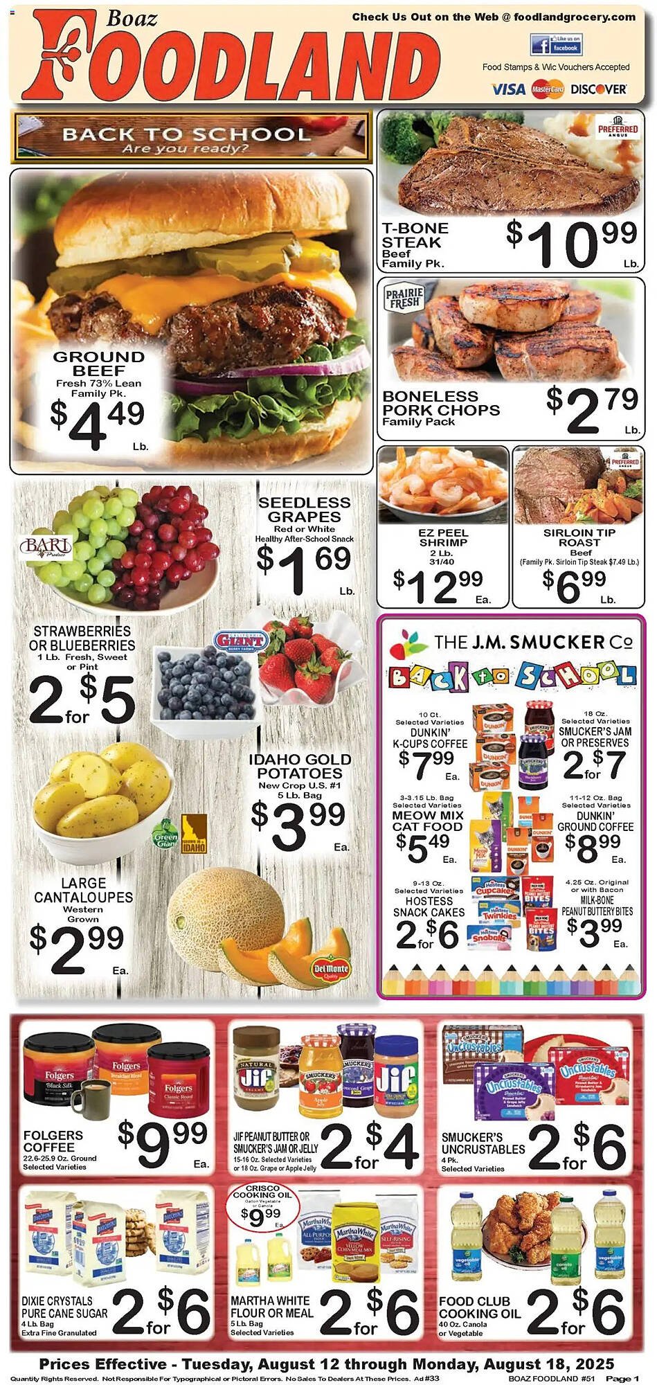 Foodland Weekly Ad (2025-08-12 - 2025-08-18) | 1