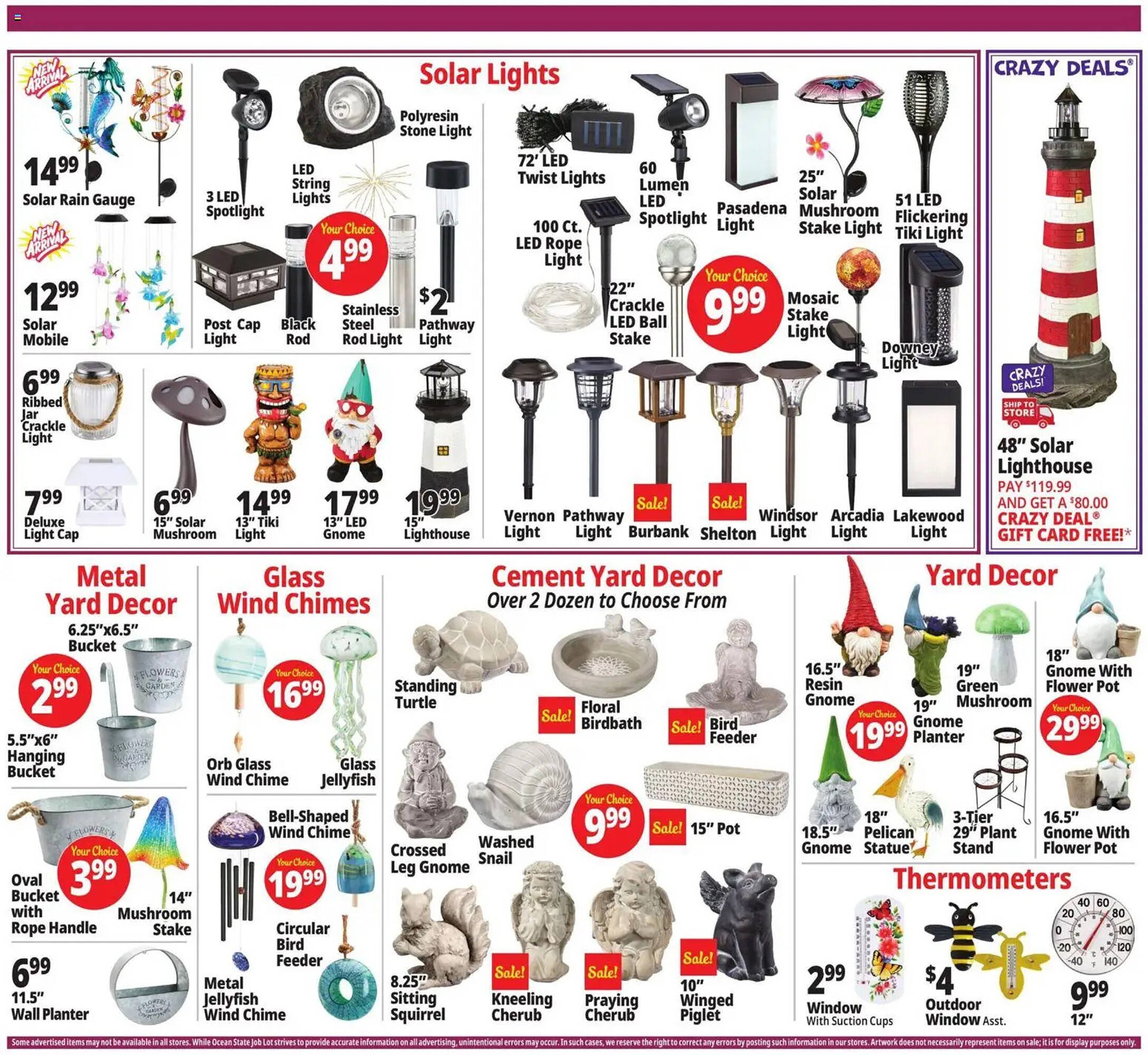 Ocean State Job Lot flyer