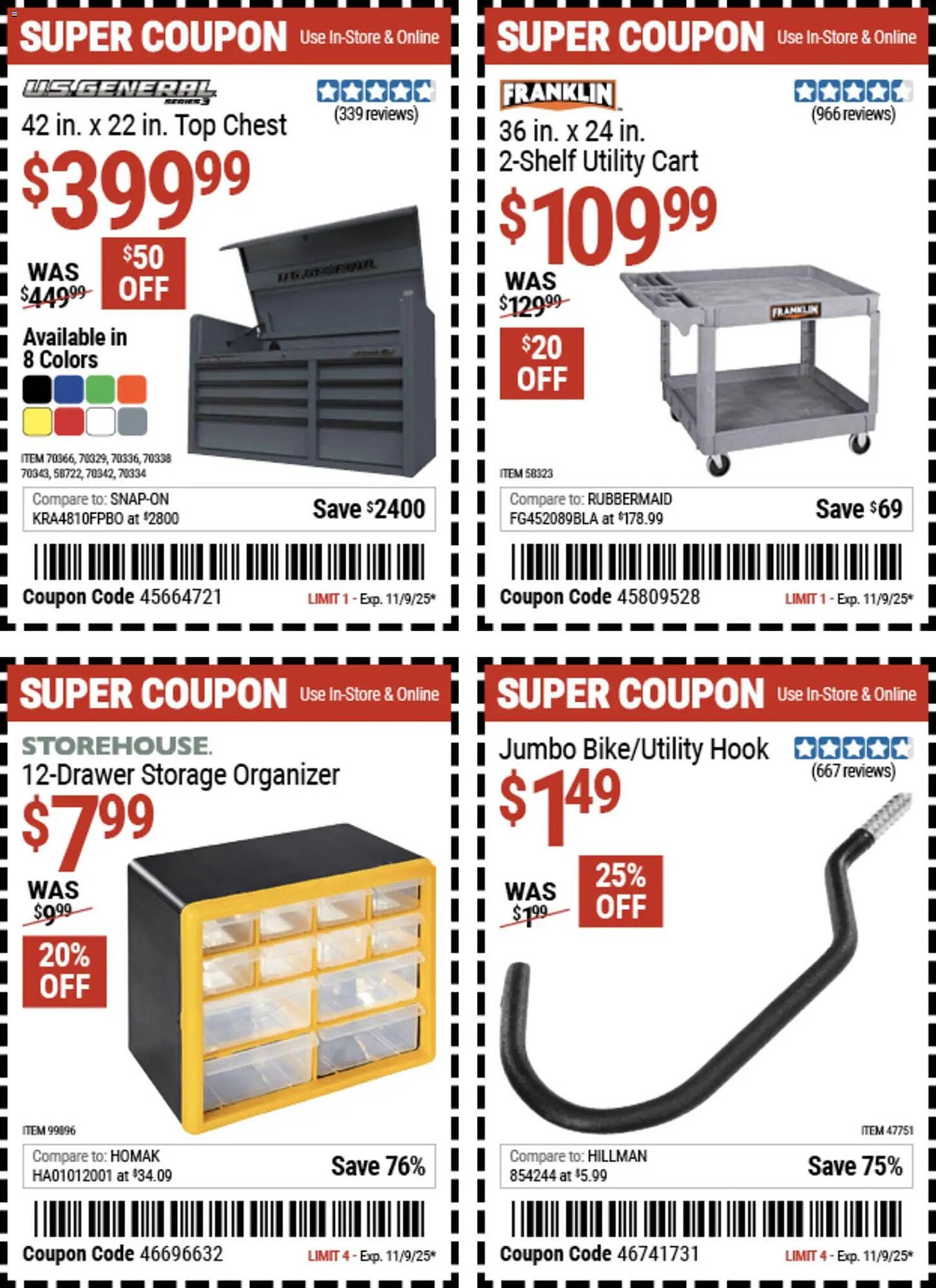 Harbor Freight Tools weekly ad (2025-10-27 - 2025-11-10) | 1