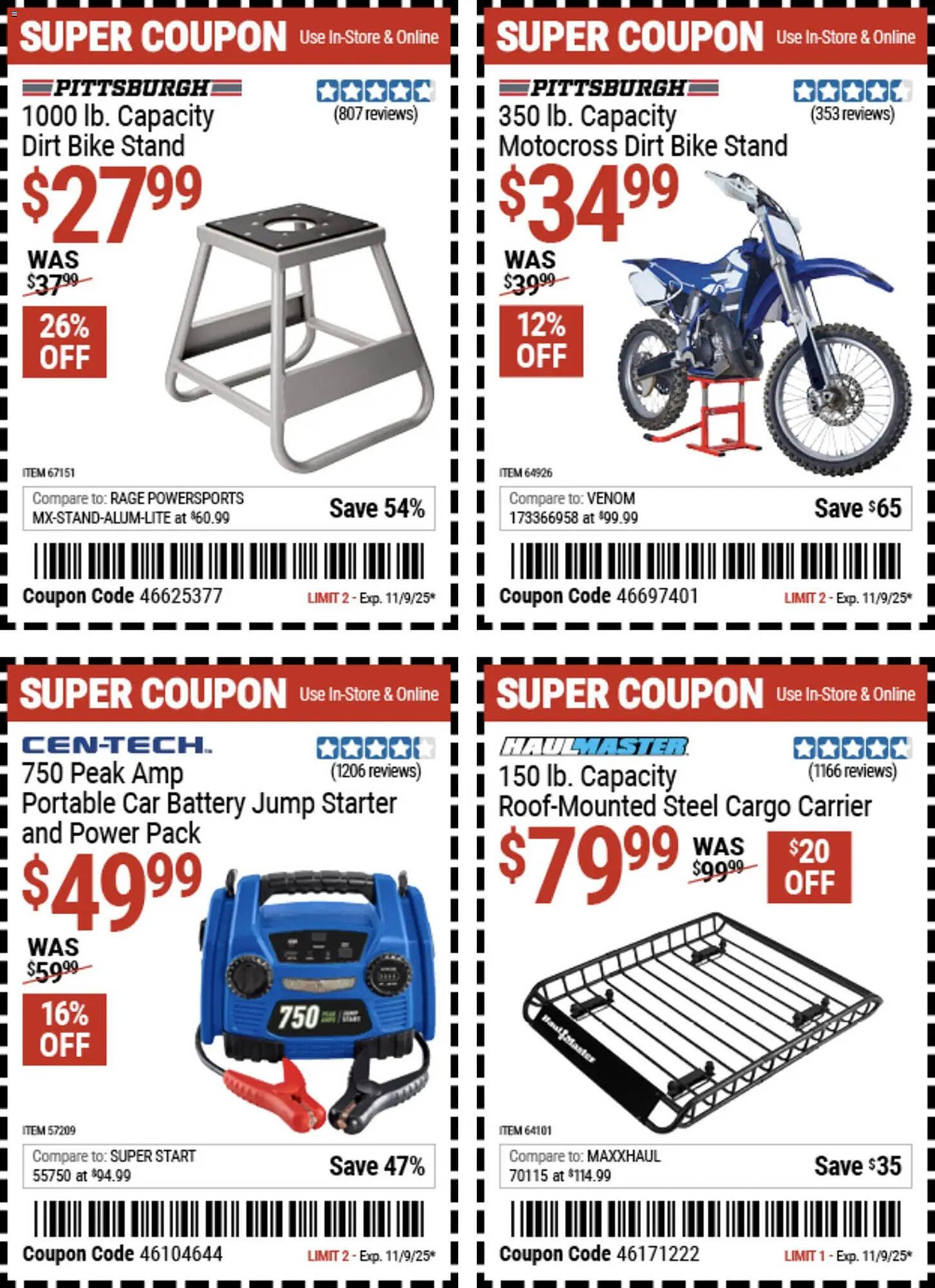 Harbor Freight Tools weekly ad (2025-10-27 - 2025-11-10) | 10