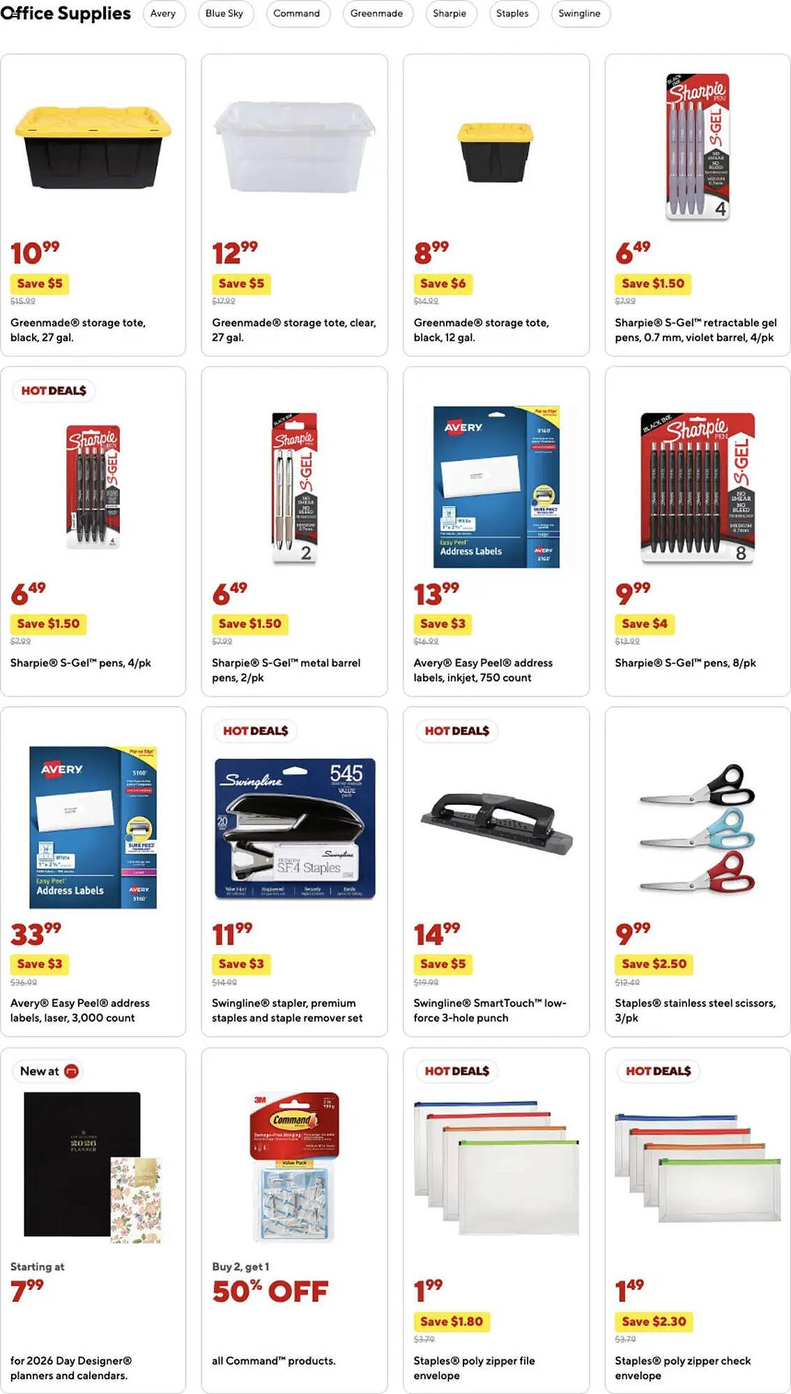 Staples weekly ad (2025-10-19 - 2025-10-25) | 2