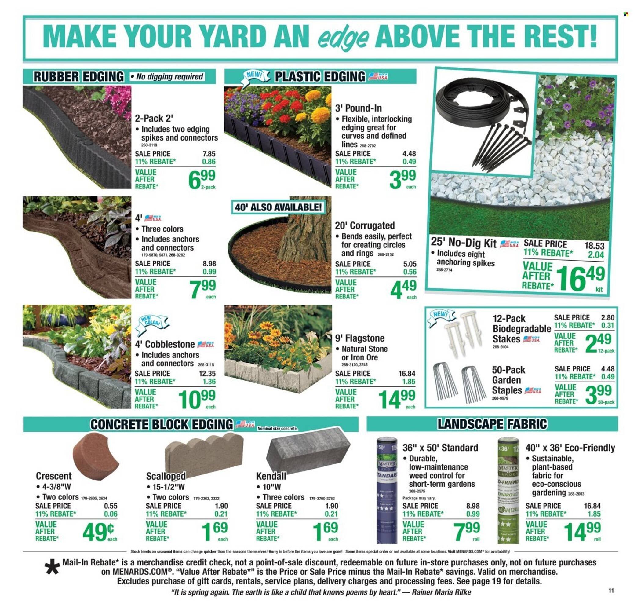 Menards weekly ad