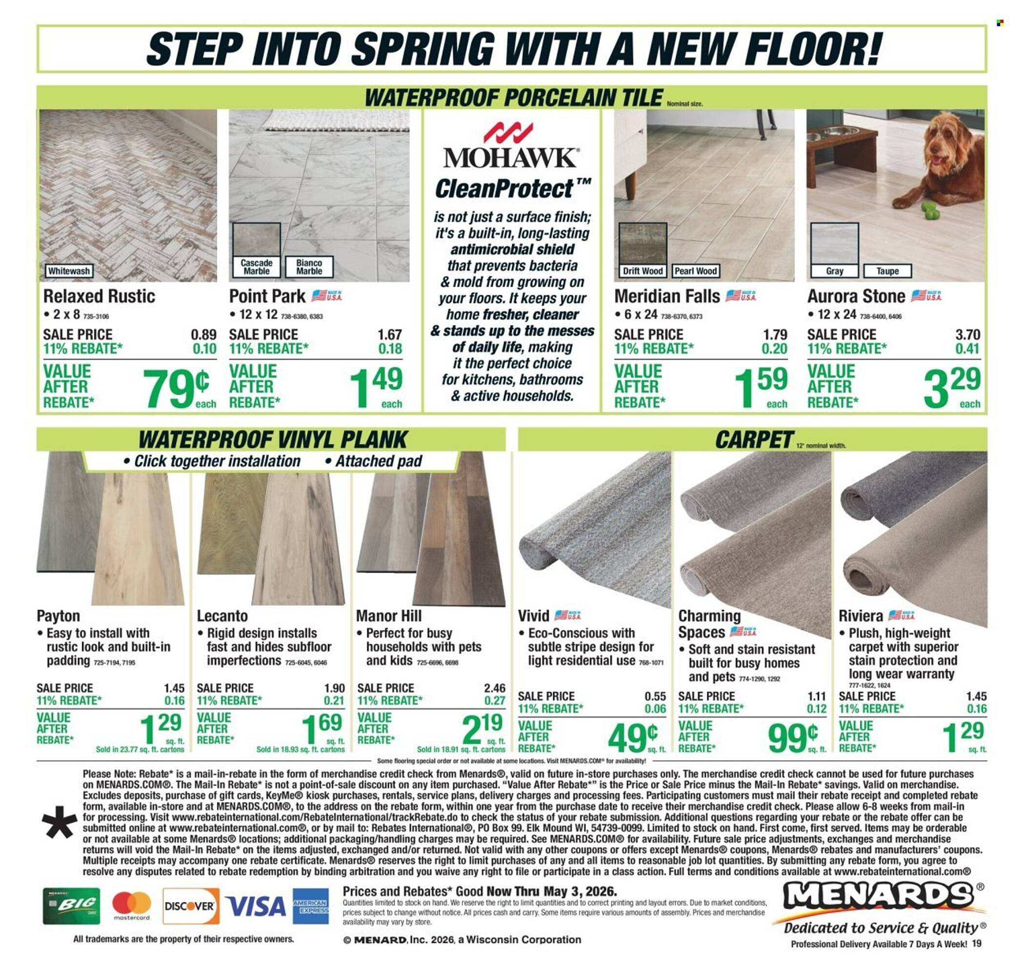 Menards weekly ad