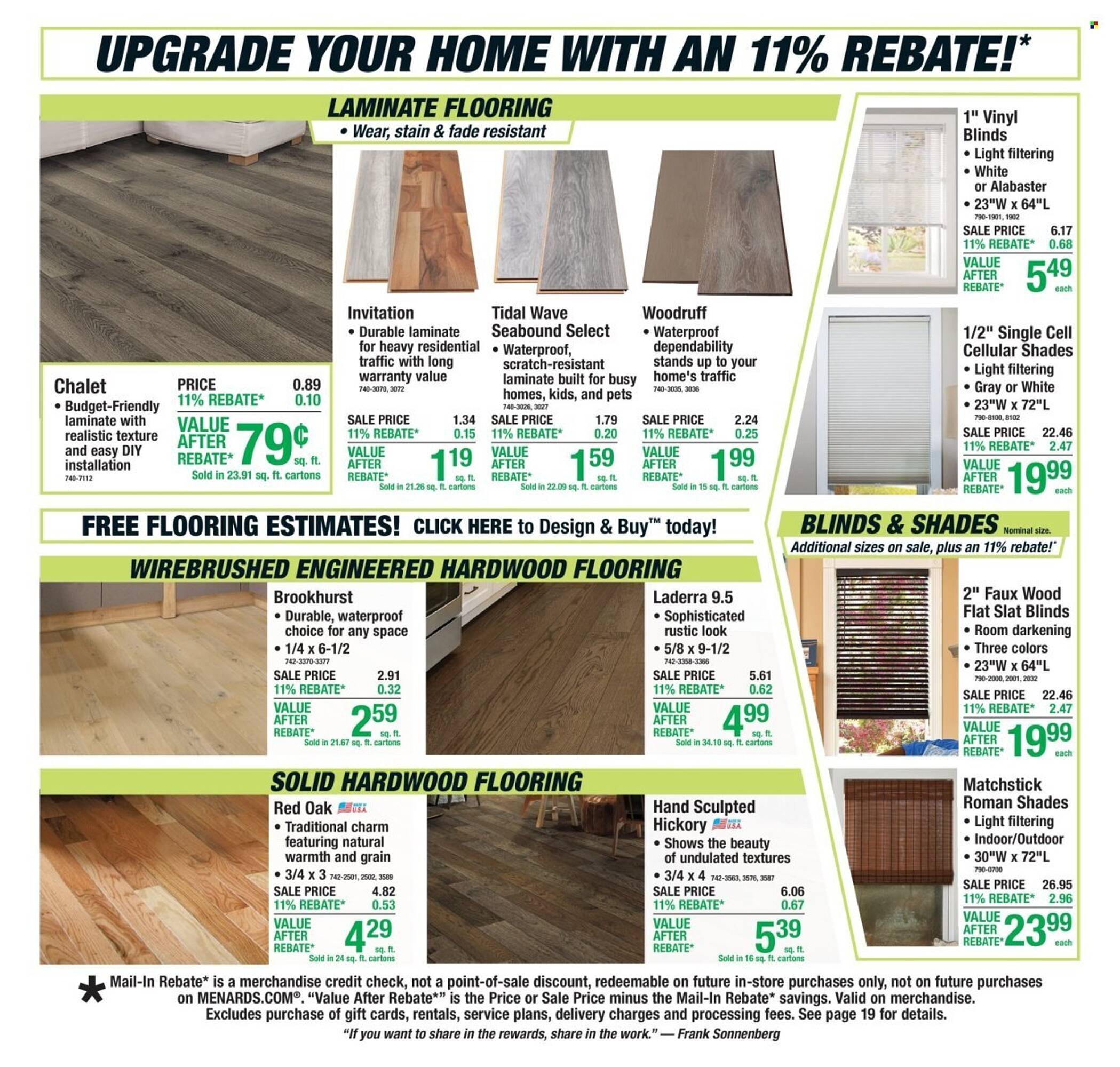 Menards weekly ad