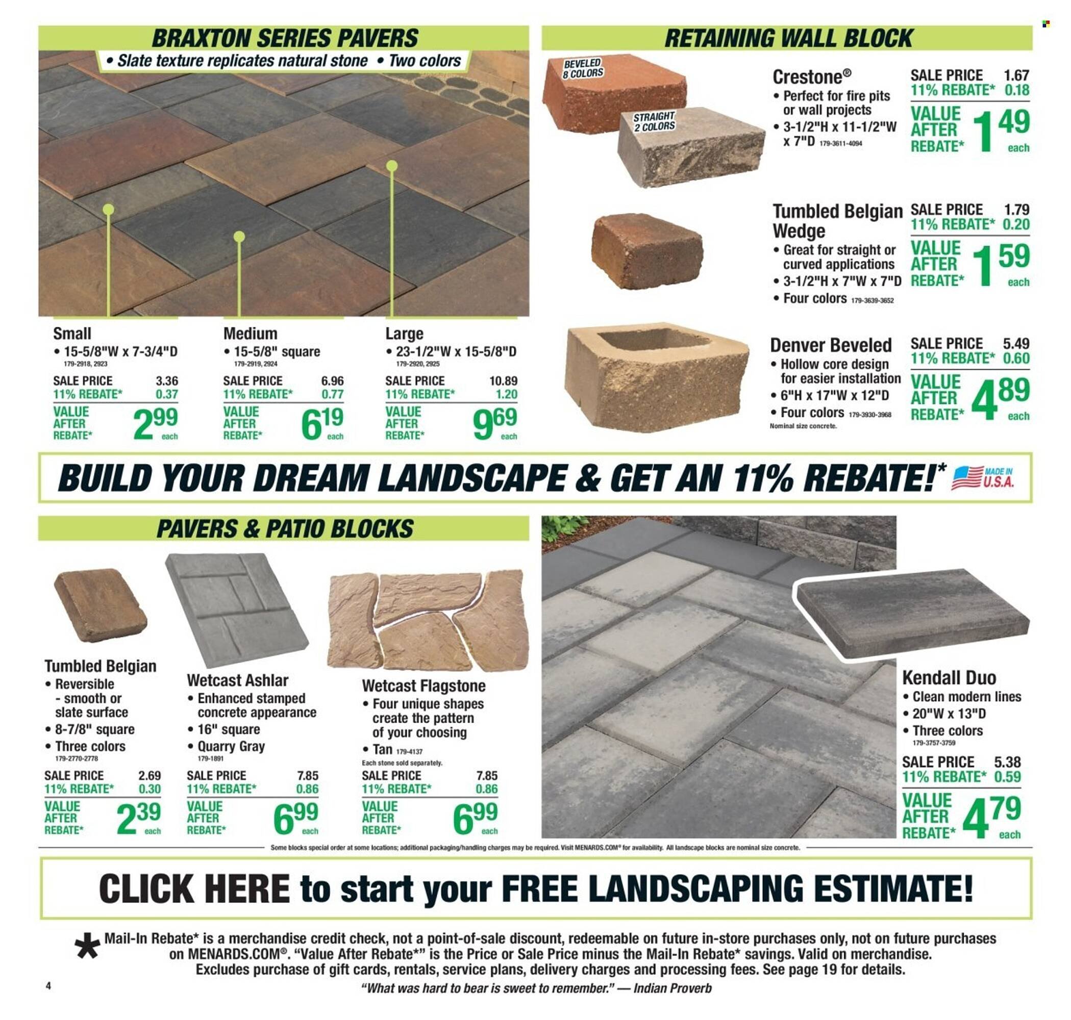 Menards weekly ad