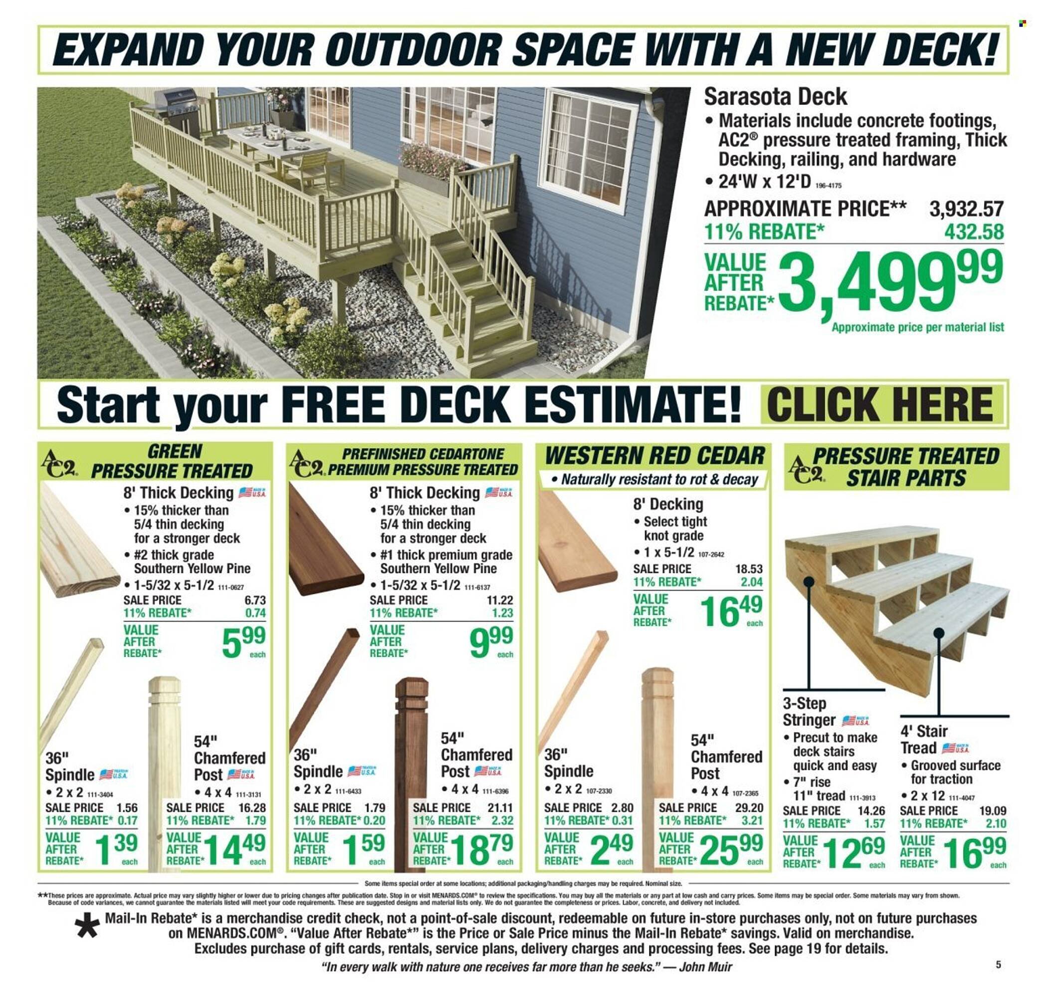 Menards weekly ad