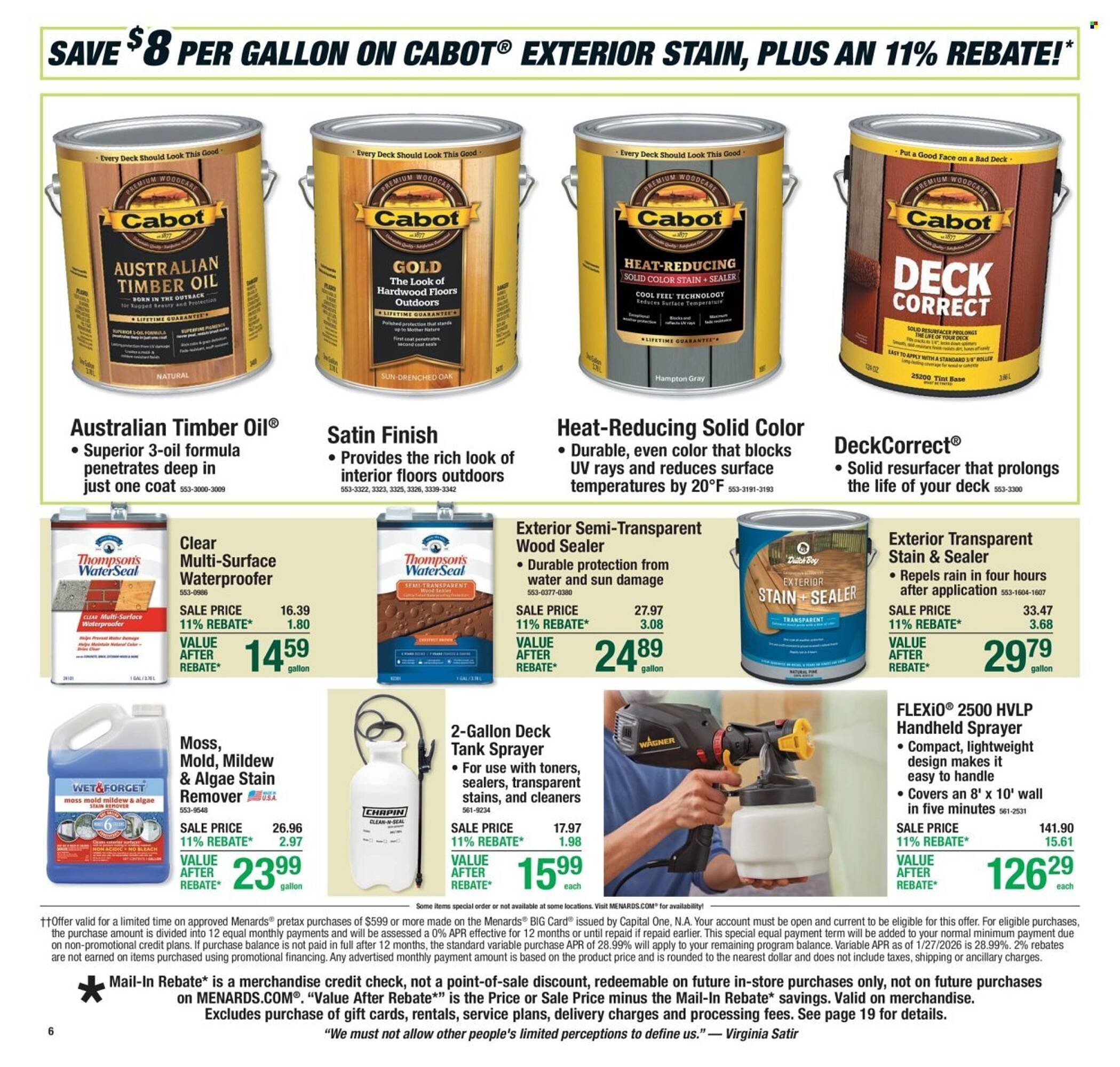 Menards weekly ad