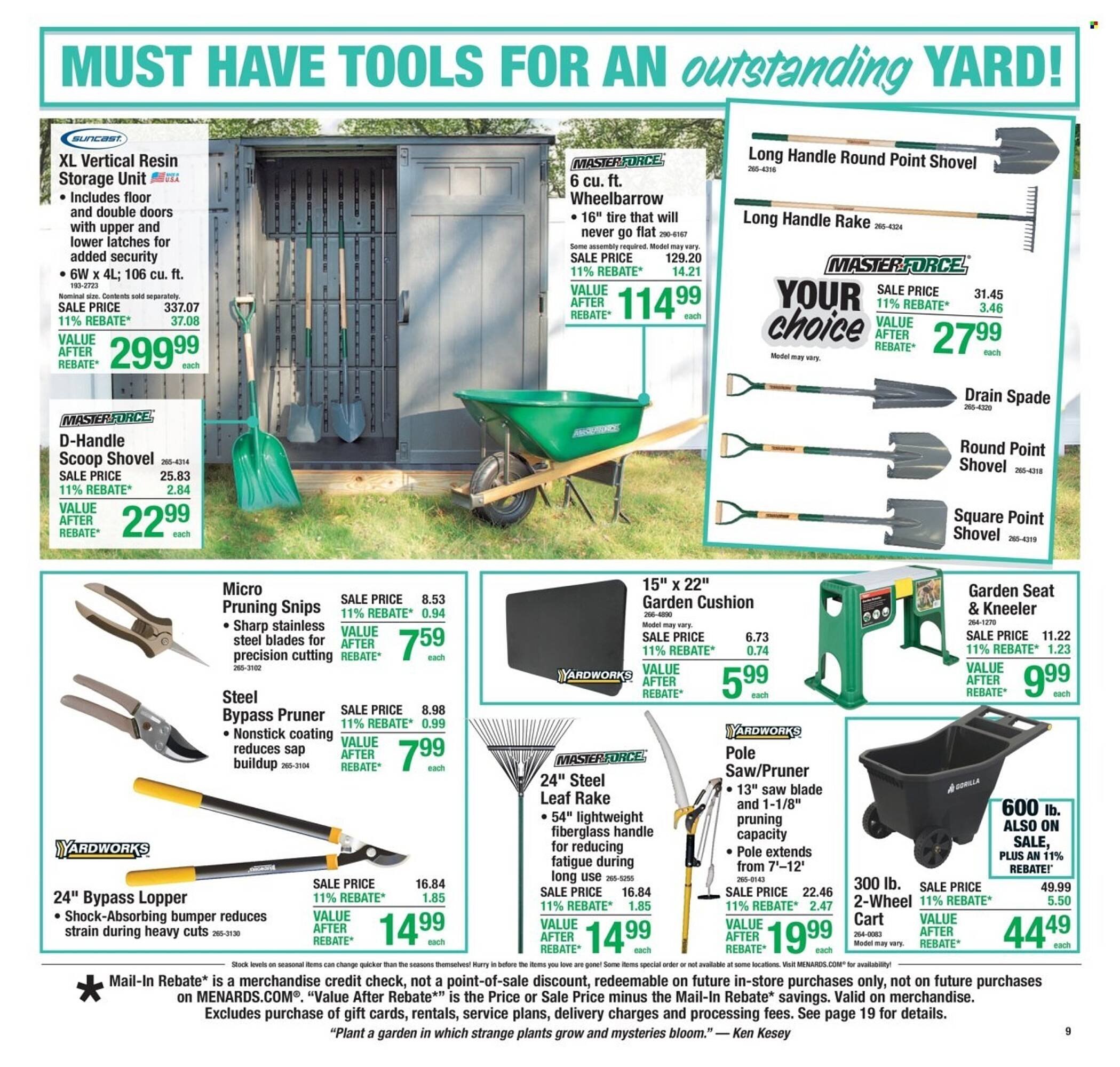Menards weekly ad