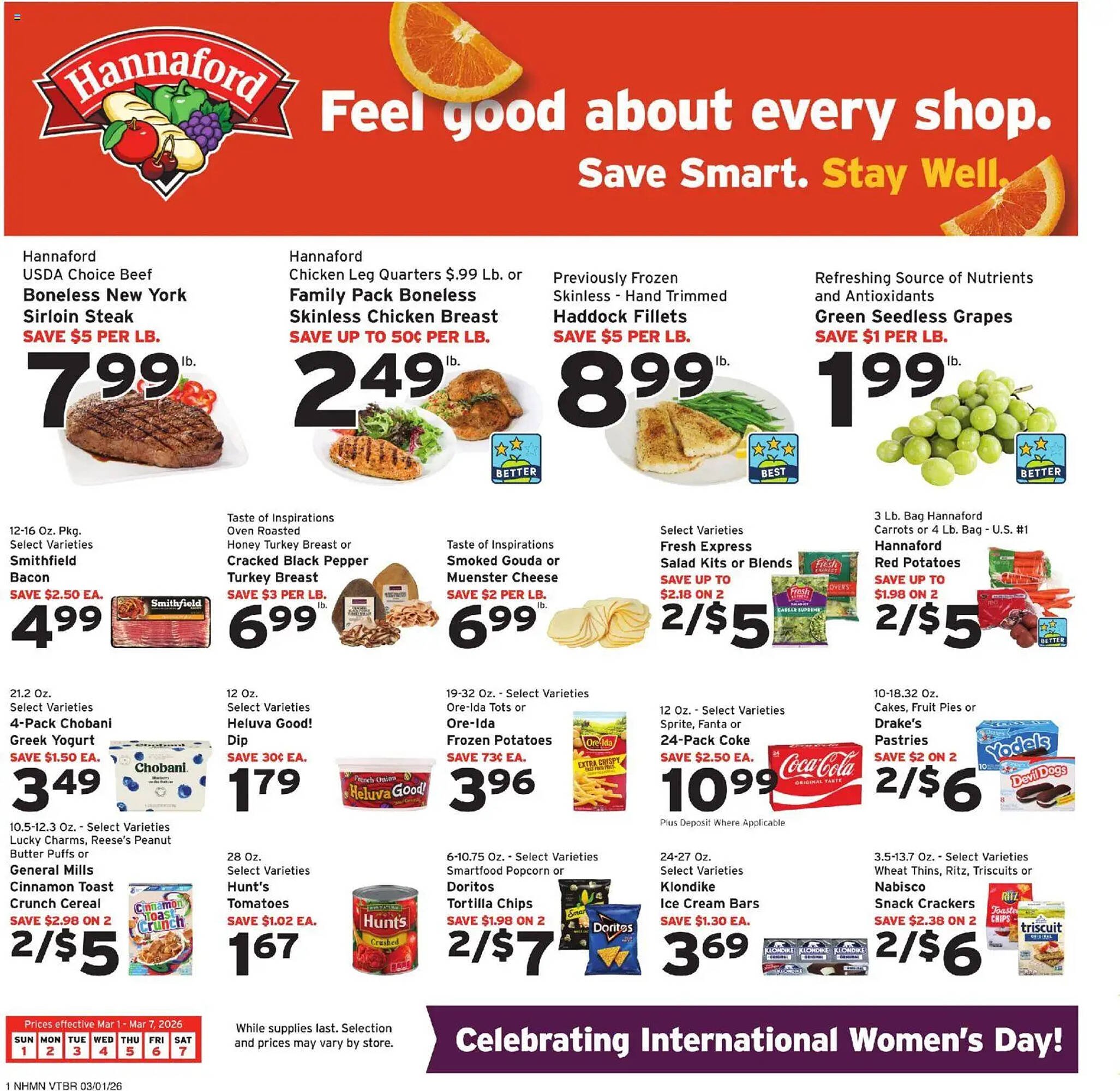 Hannaford flyer