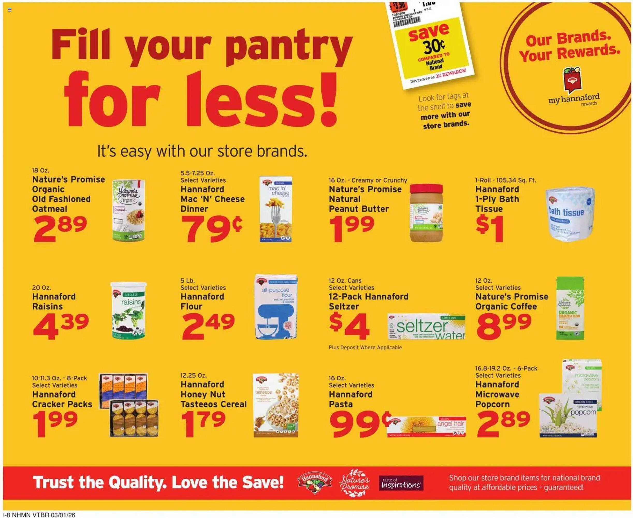 Hannaford flyer