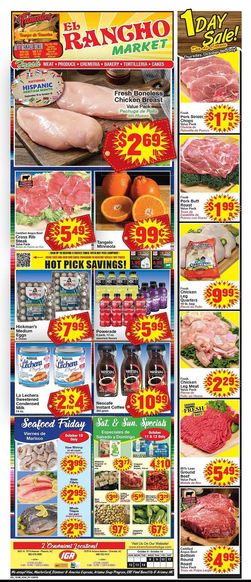 Supermercado El Rancho weekly ad (2025-10-08 - 2025-10-14) | 1