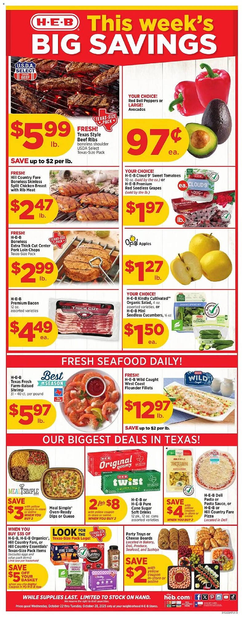 H-E-B weekly ad (2025-10-22 - 2025-10-28) | 1