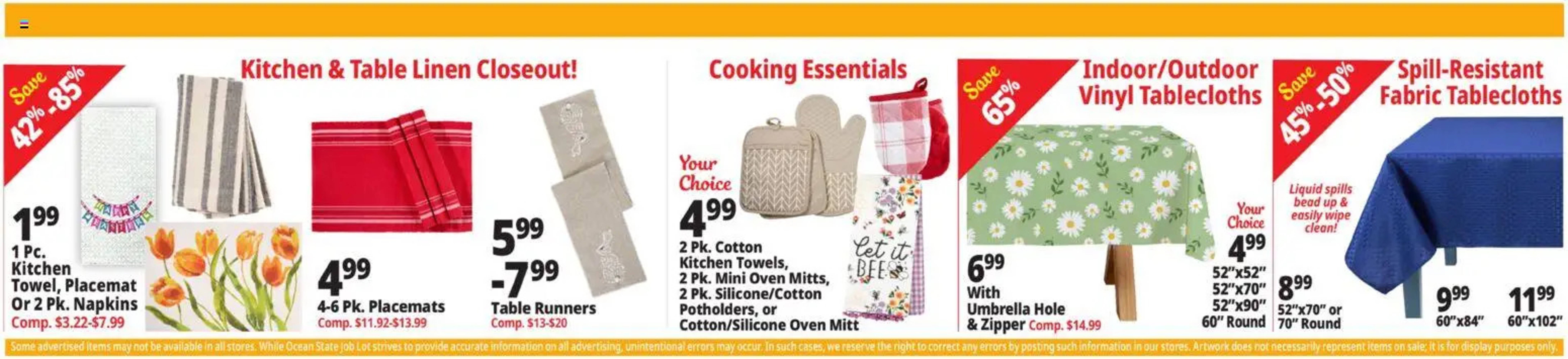 Ocean State Job Lot flyer