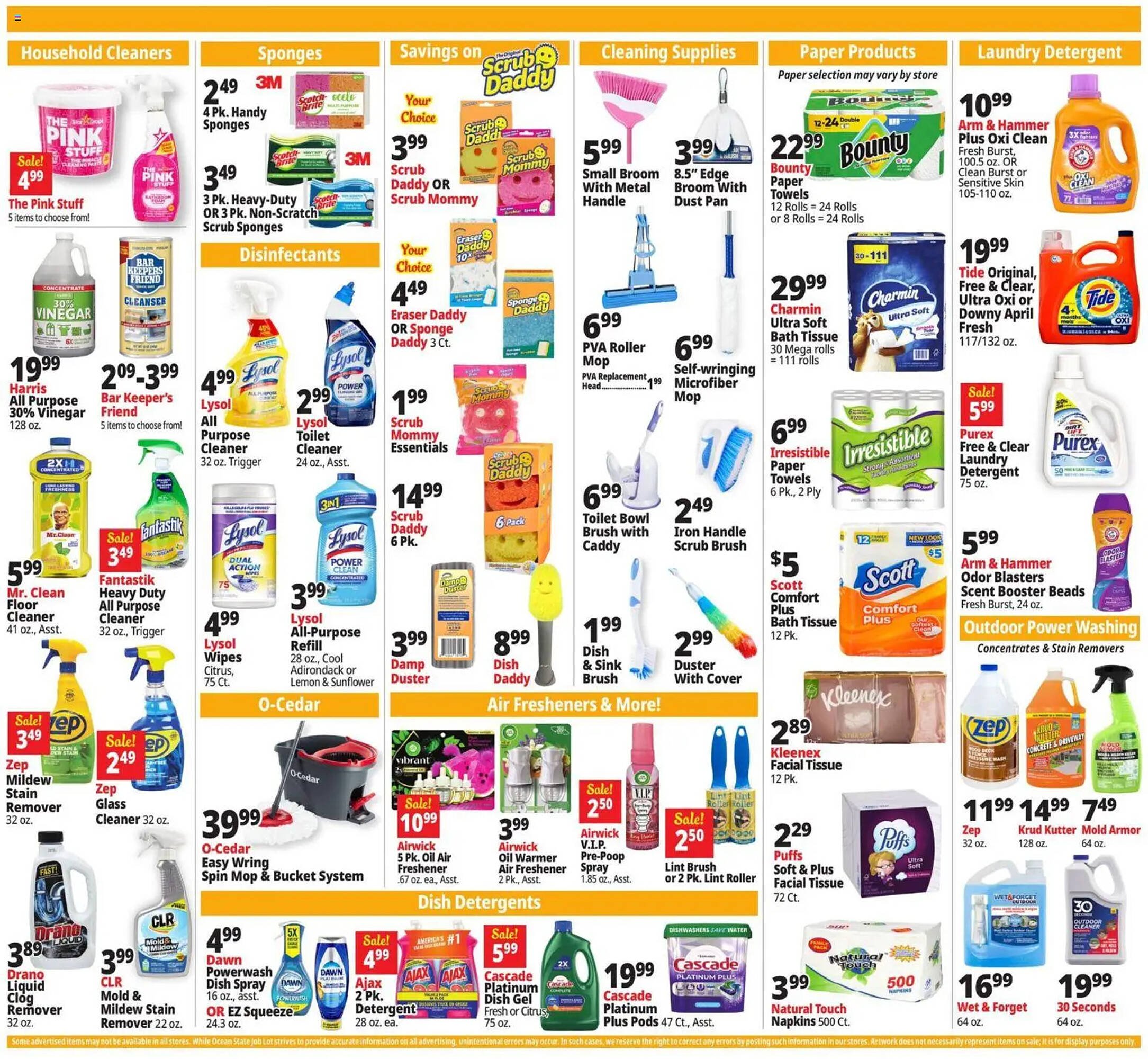 Ocean State Job Lot flyer