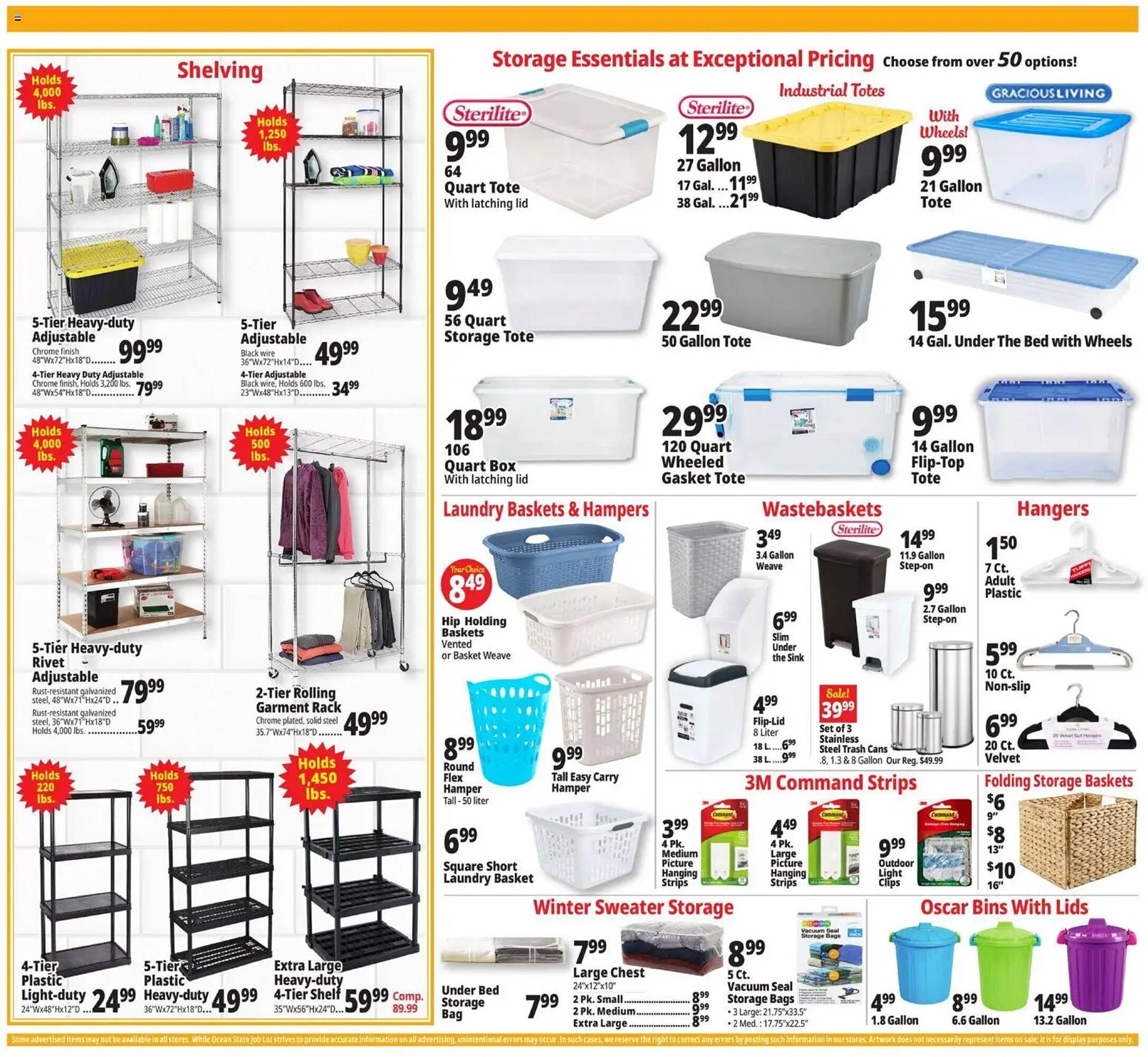 Ocean State Job Lot flyer