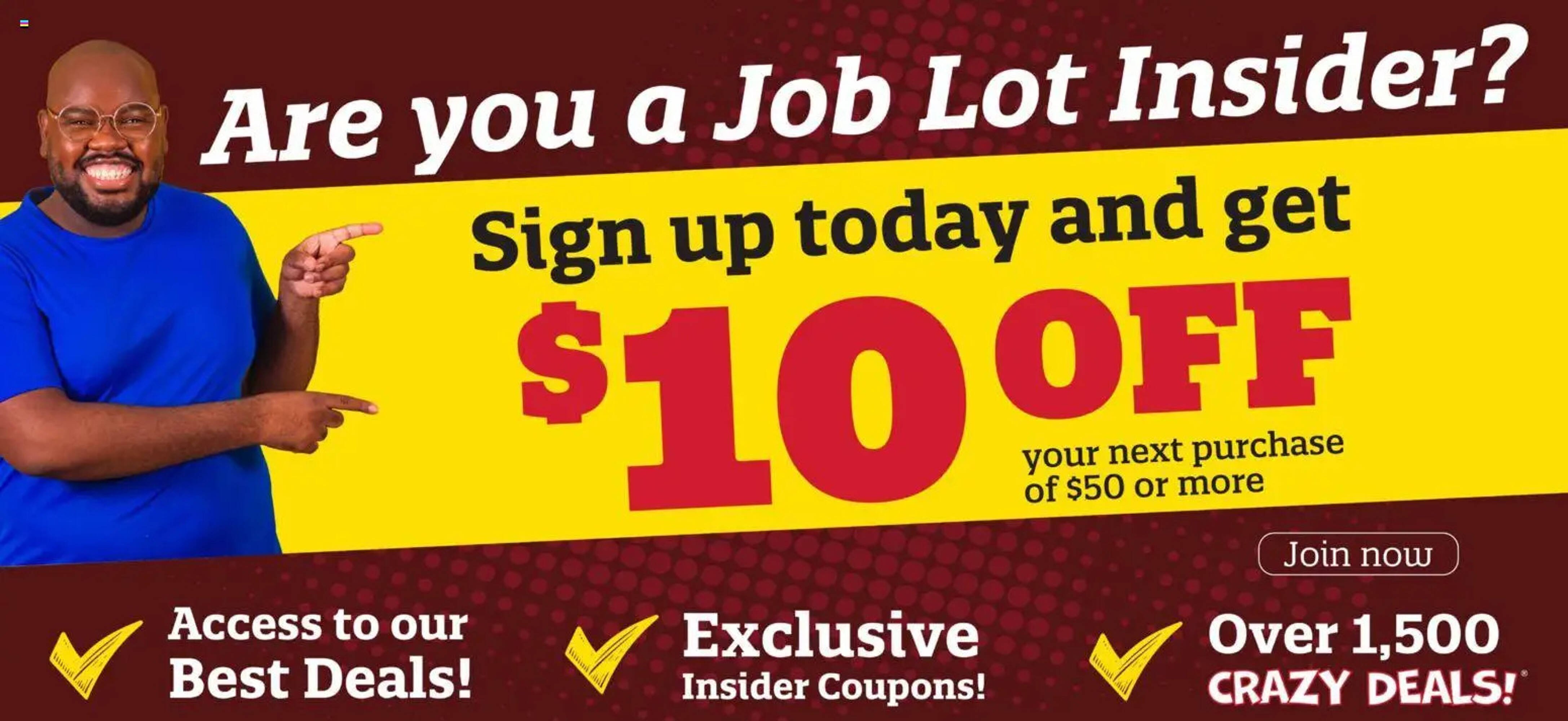 Ocean State Job Lot flyer