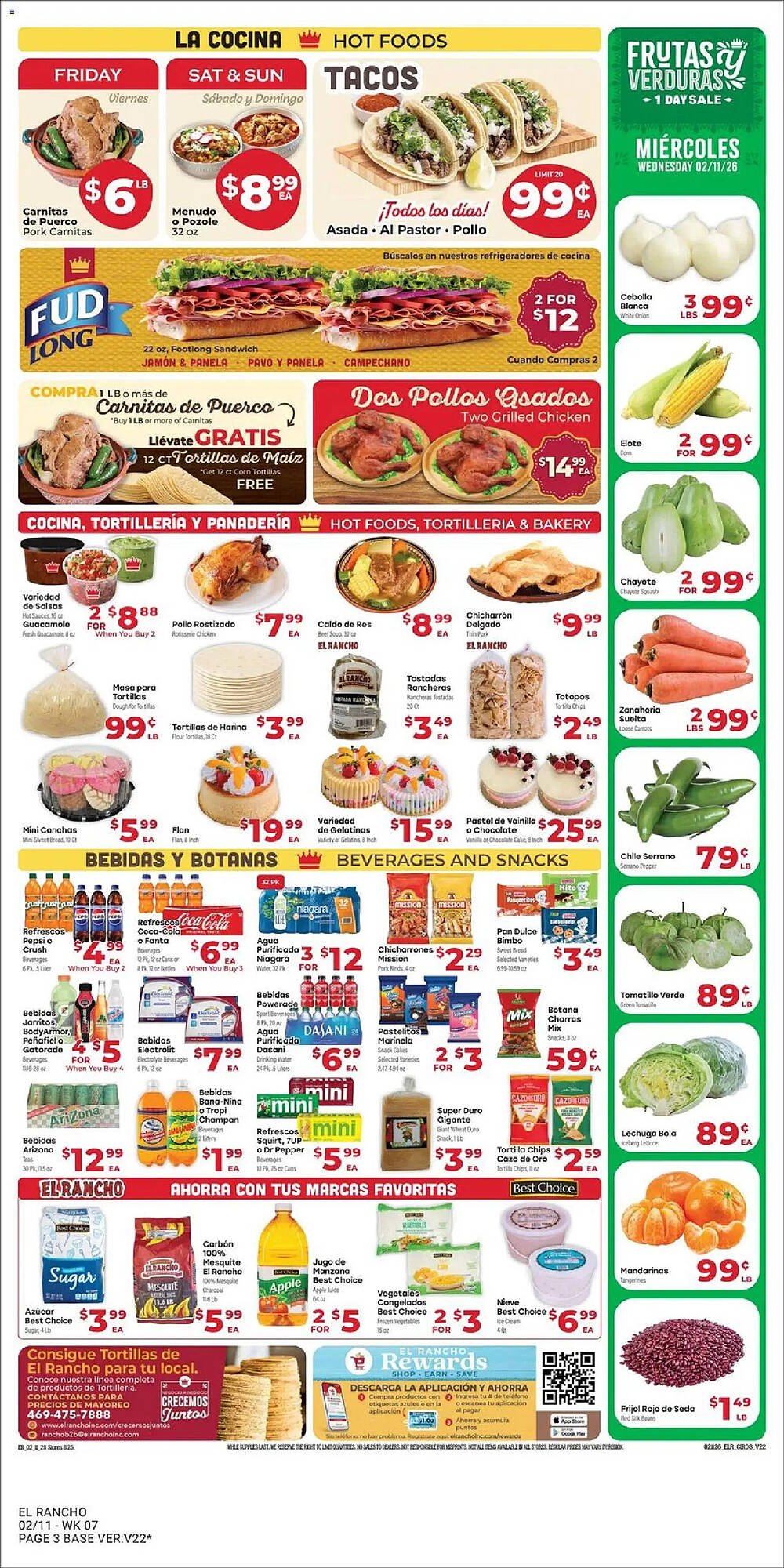 Supermercado El Rancho weekly ad