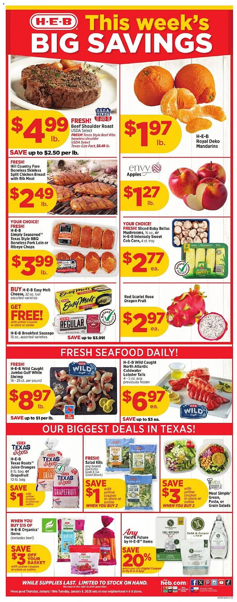 H-E-B weekly ad