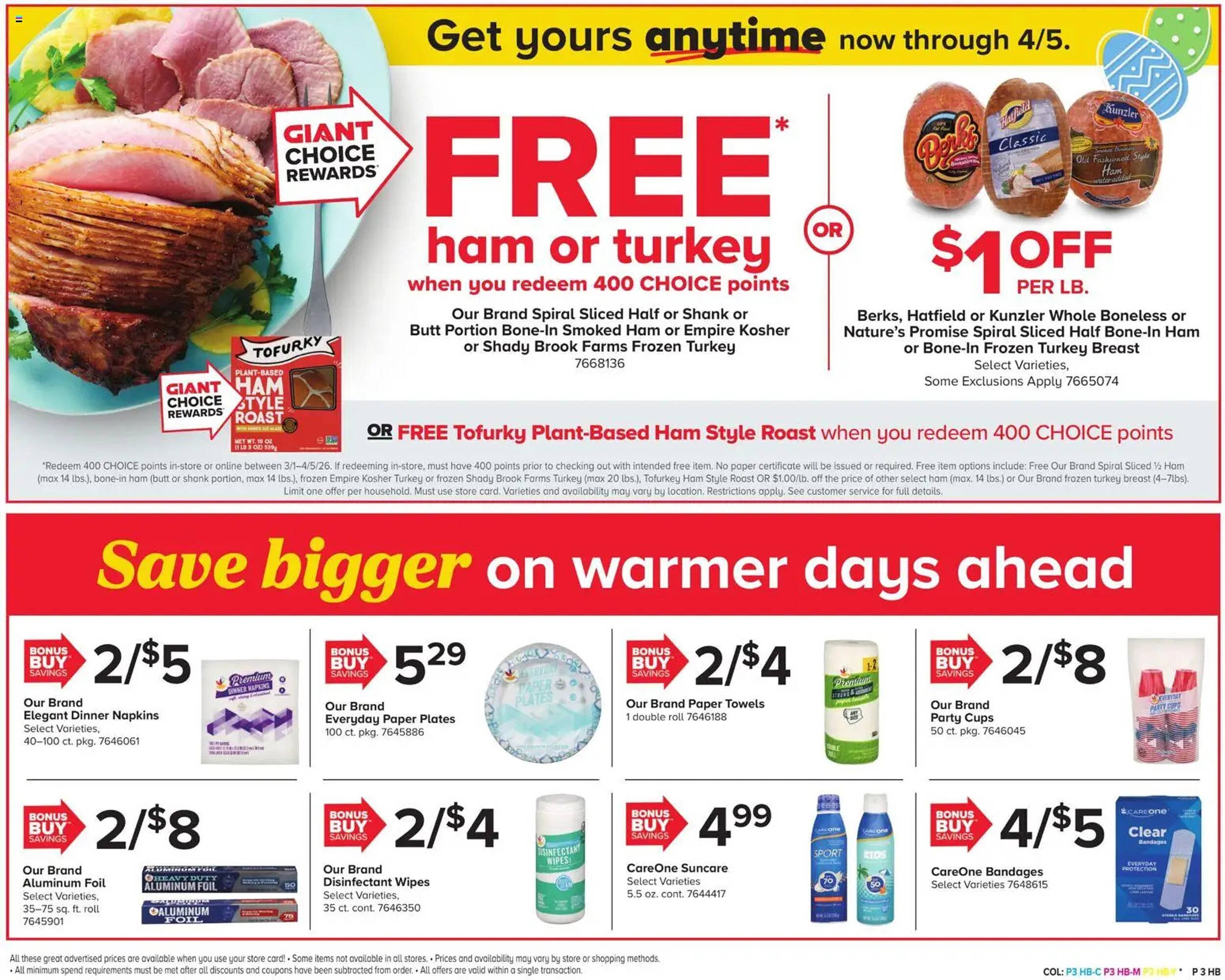 GIANT weekly ad