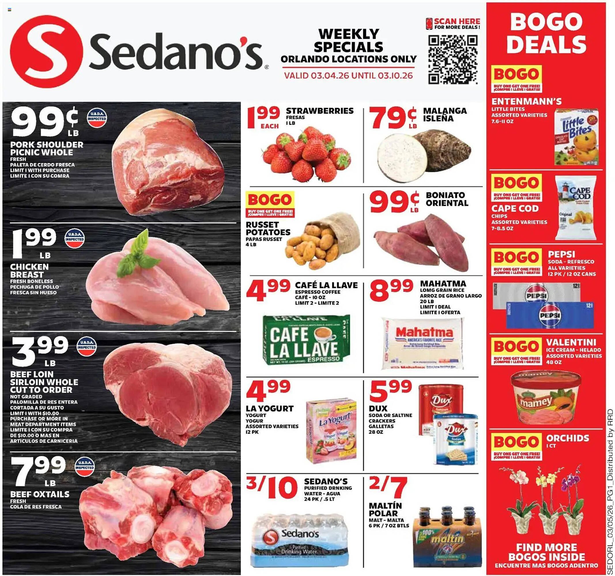 Sedano's weekly ad