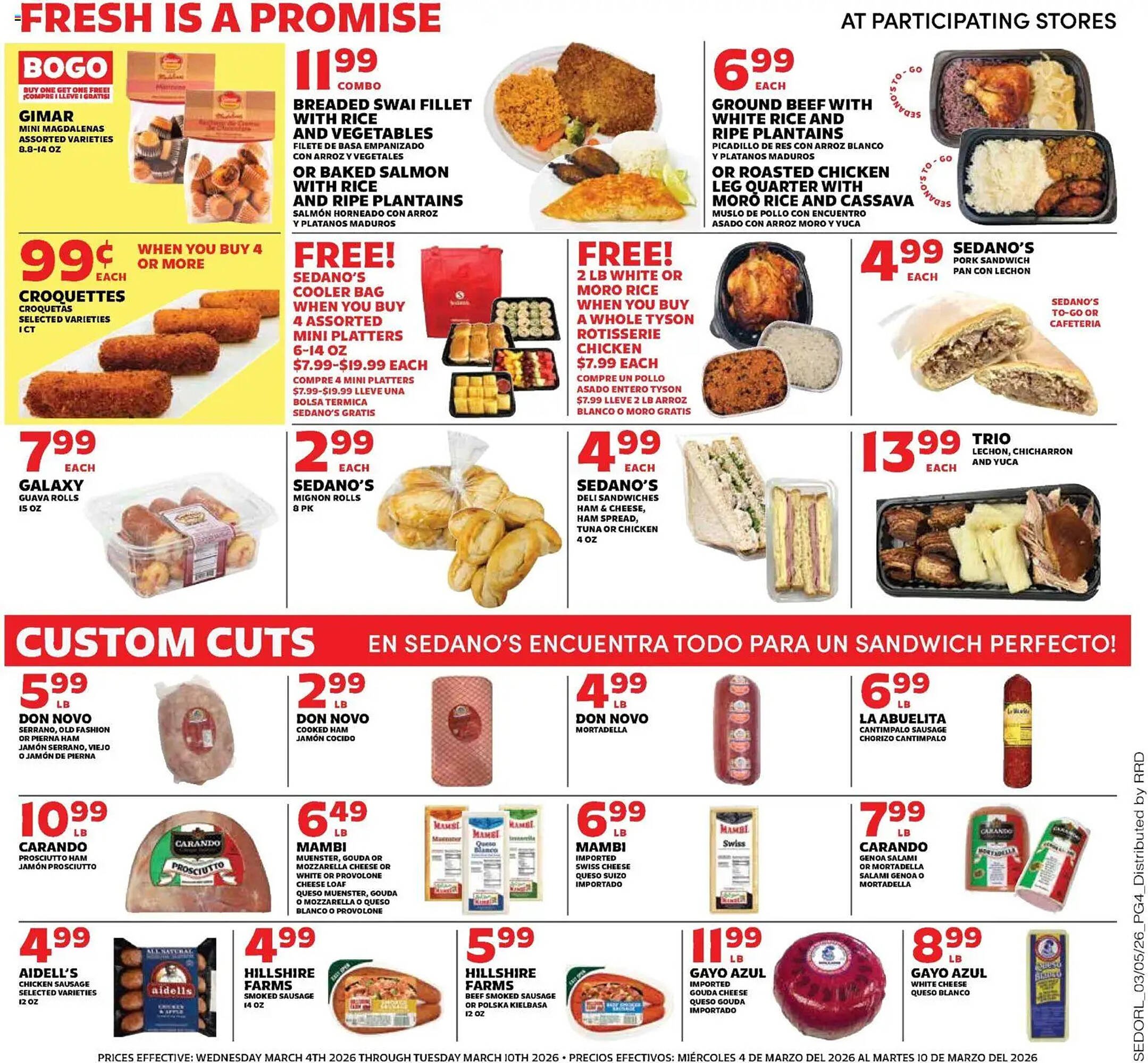 Sedano's weekly ad