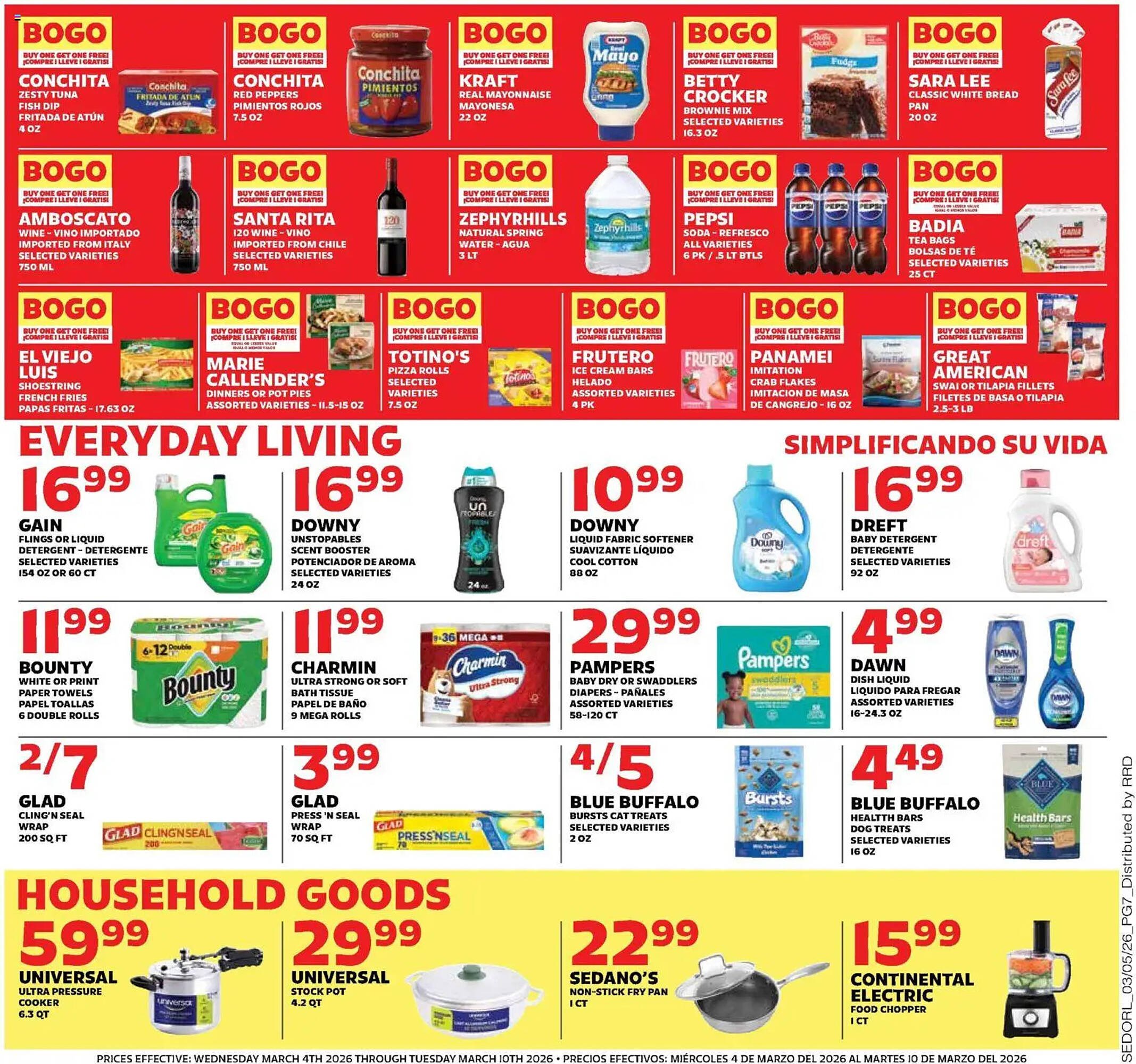 Sedano's weekly ad