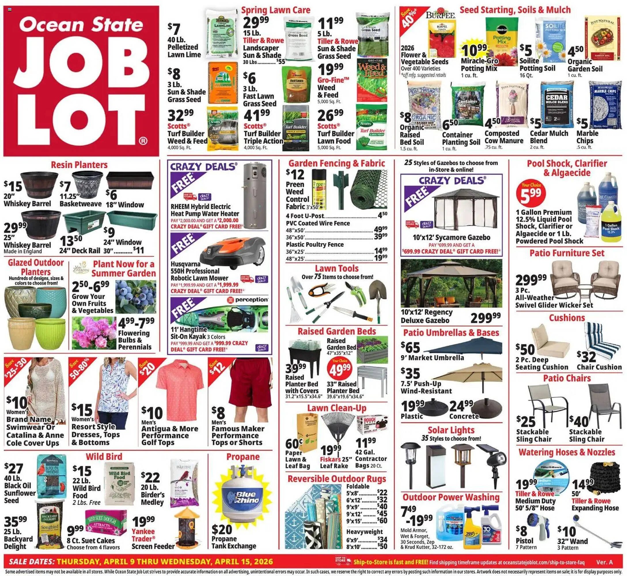 Ocean State Job Lot flyer