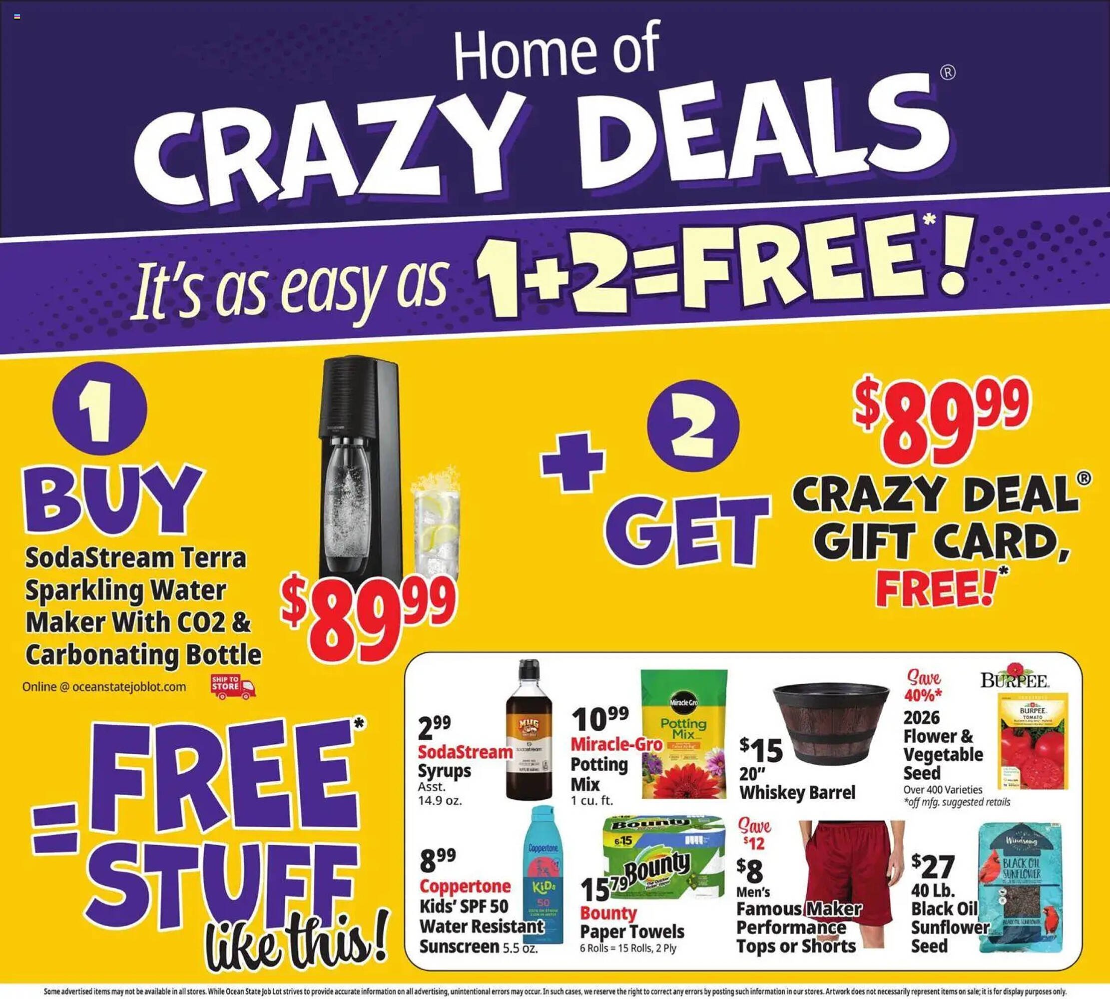 Ocean State Job Lot flyer