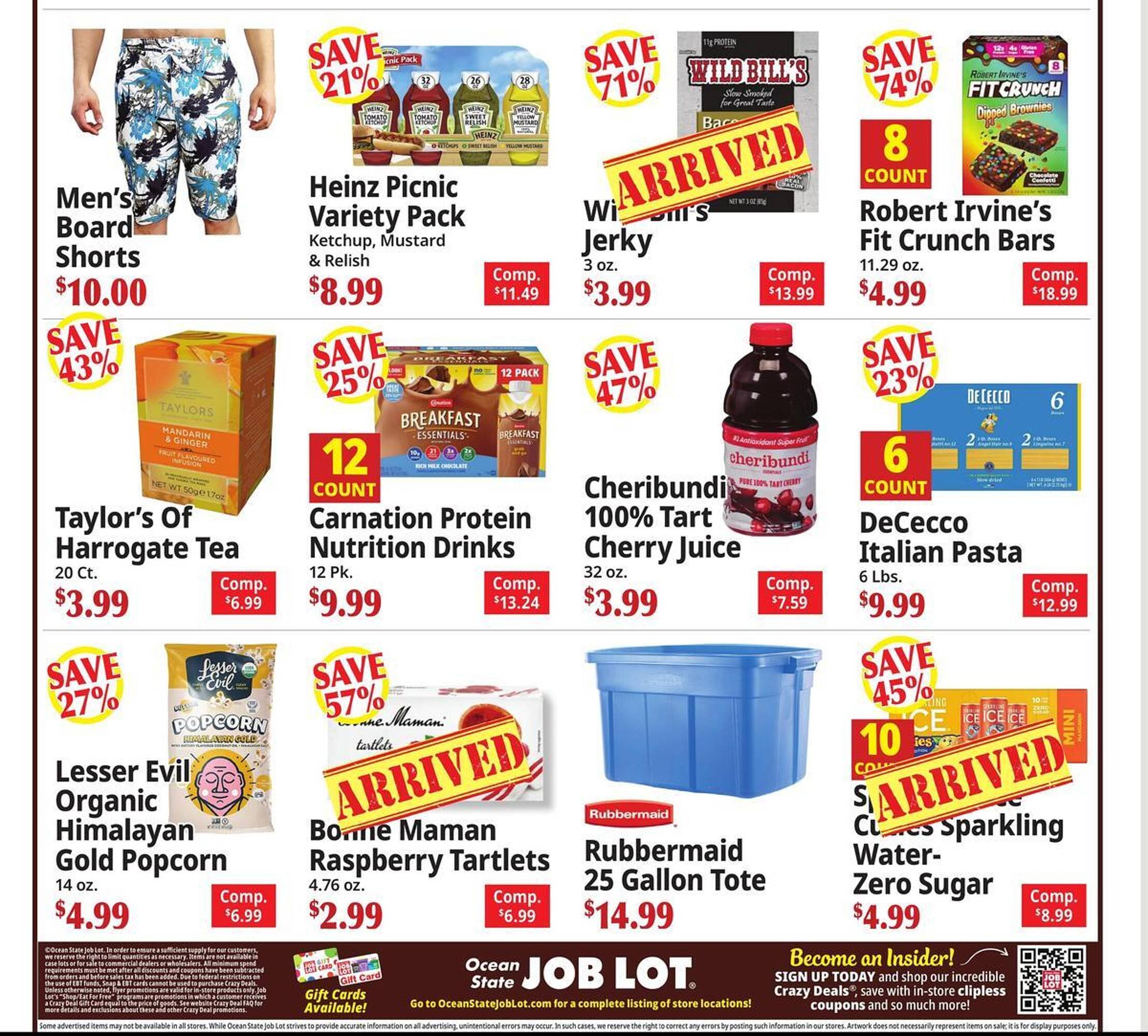 Ocean State Job Lot flyer