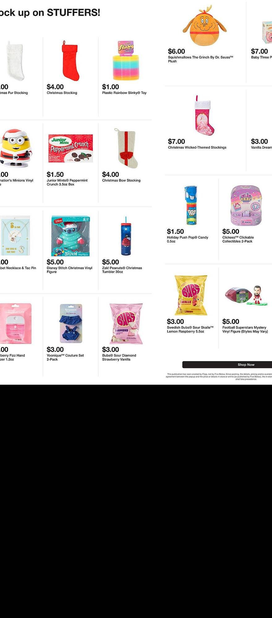 Five Below weekly ad