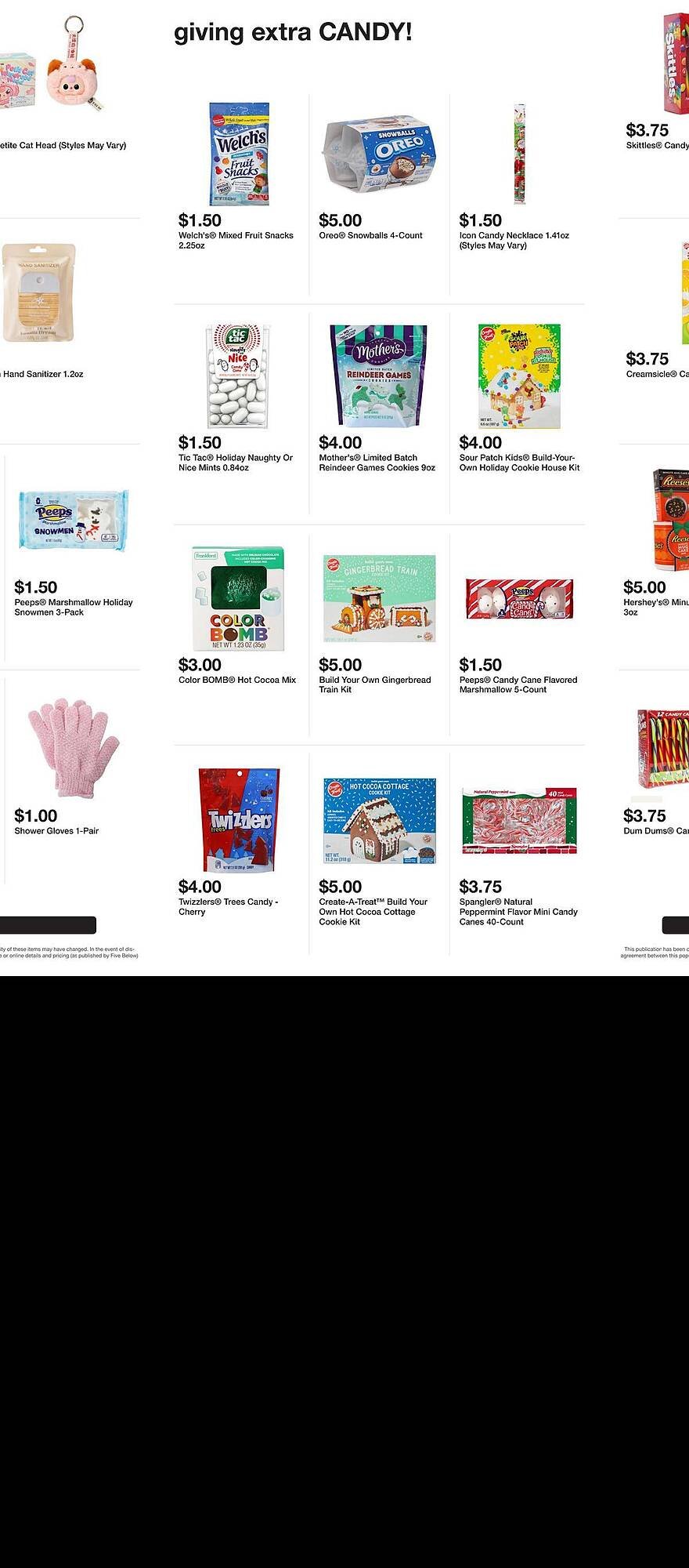 Five Below weekly ad