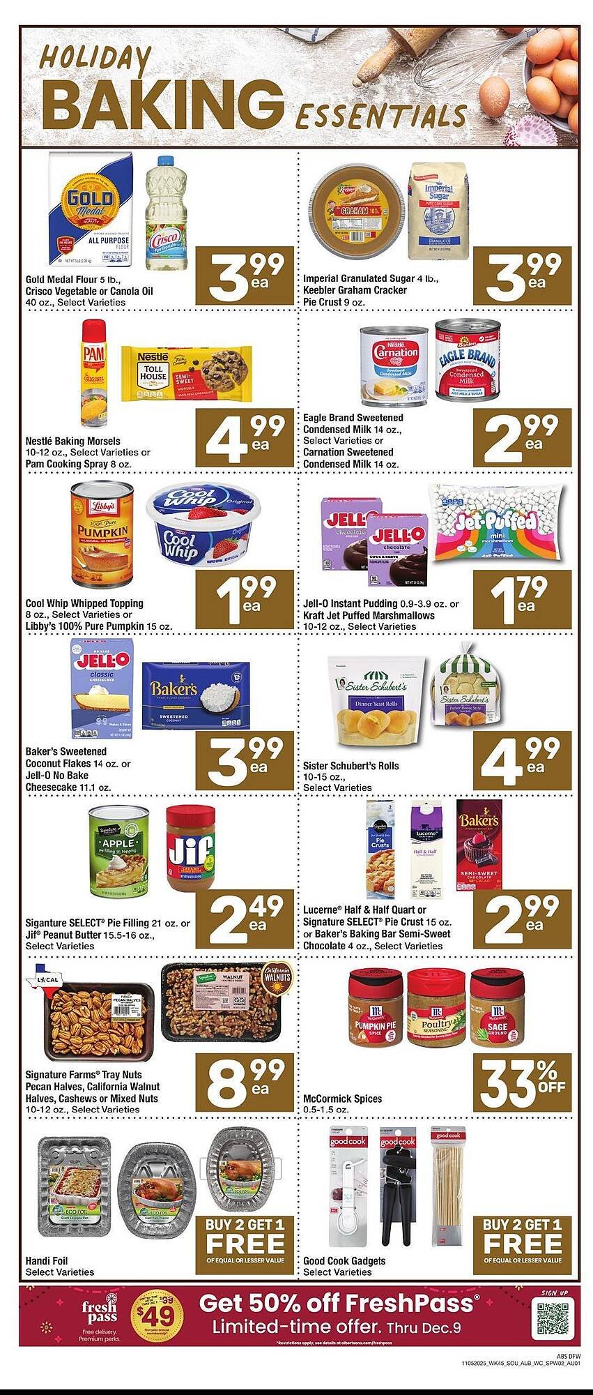 Albertsons weekly ad (2025-11-05 - 2025-11-11) | 2