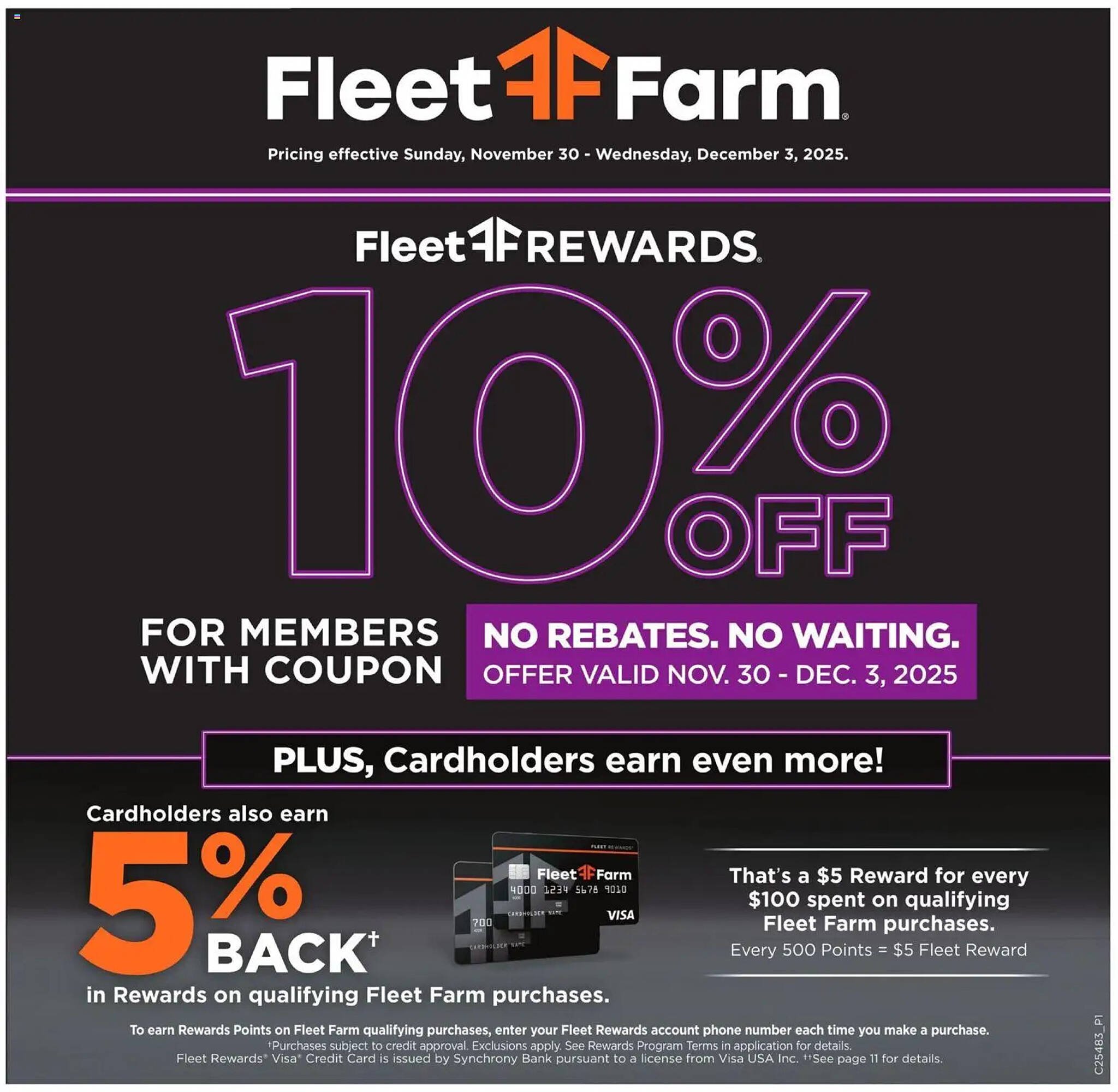 Mills Fleet Farm weekly ad