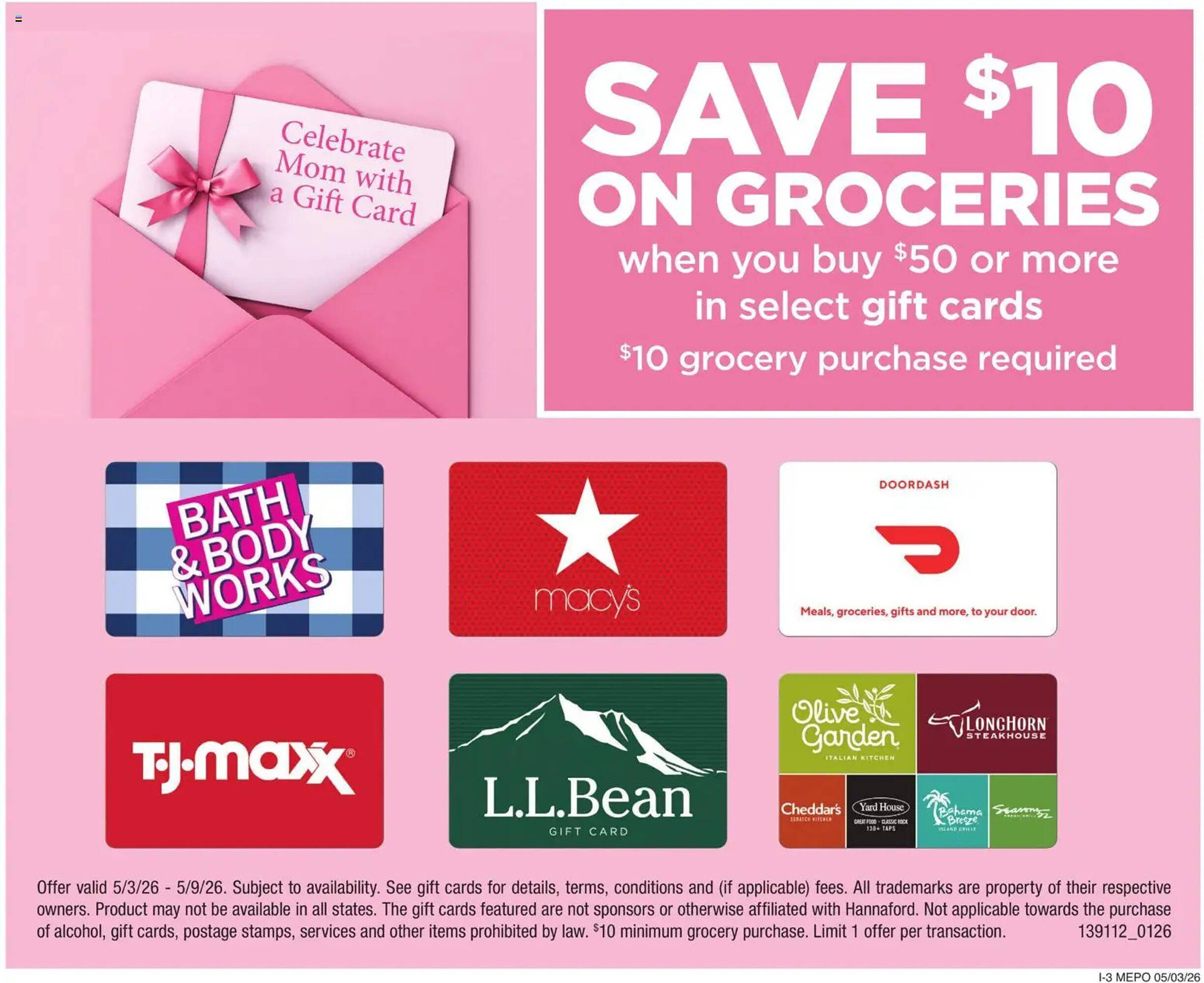 Hannaford flyer