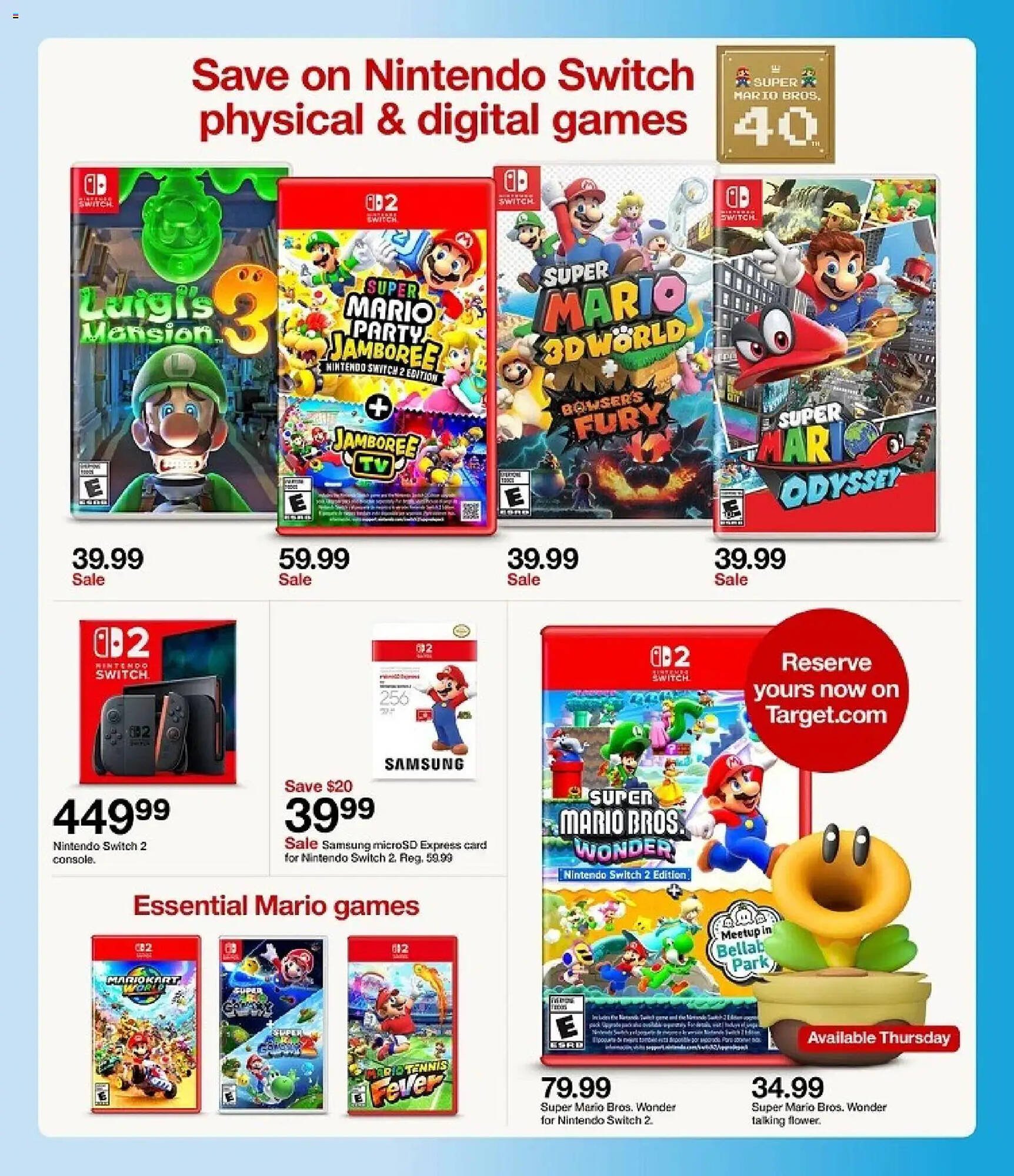 Target weekly ad