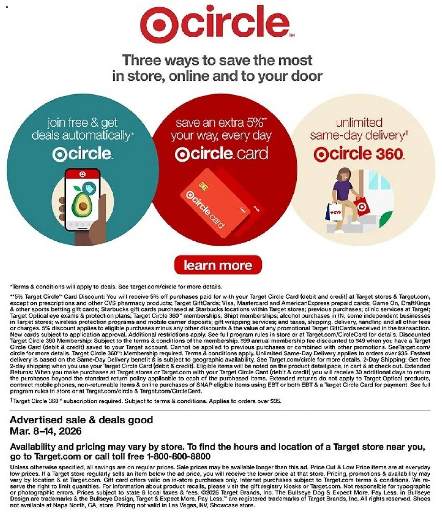 Target weekly ad