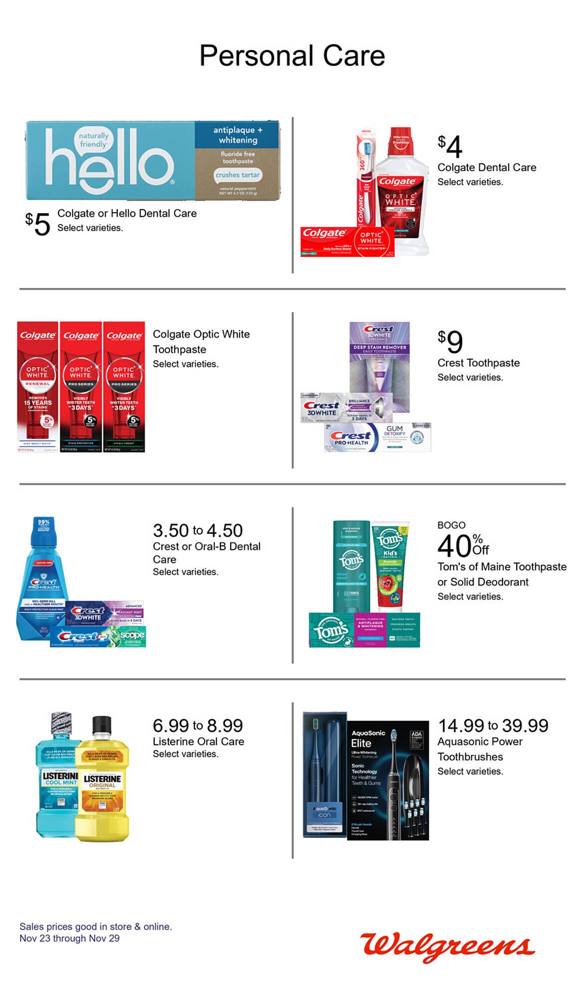 Walgreens weekly ad
