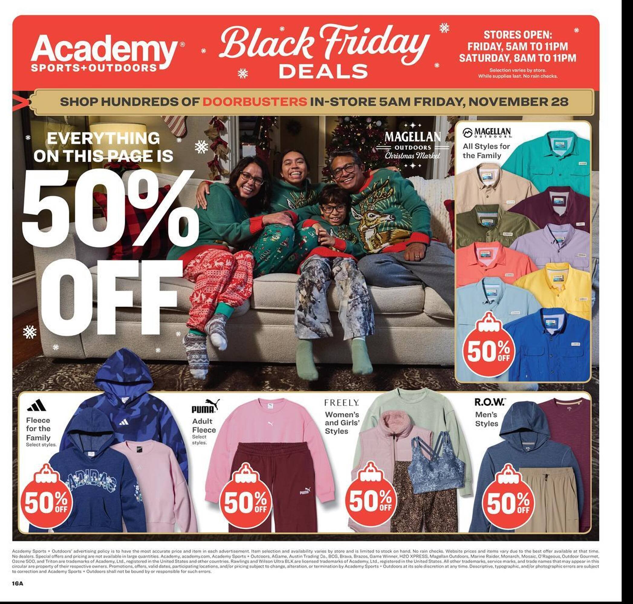 Academy weekly ad