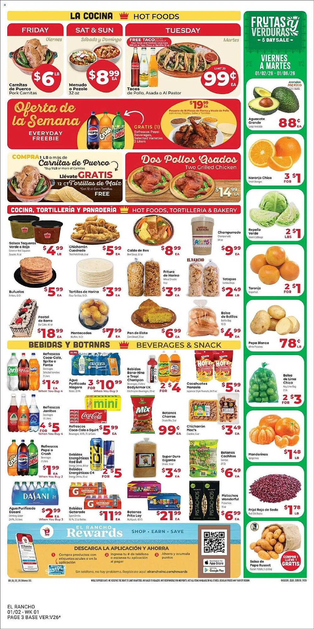 Supermercado El Rancho weekly ad