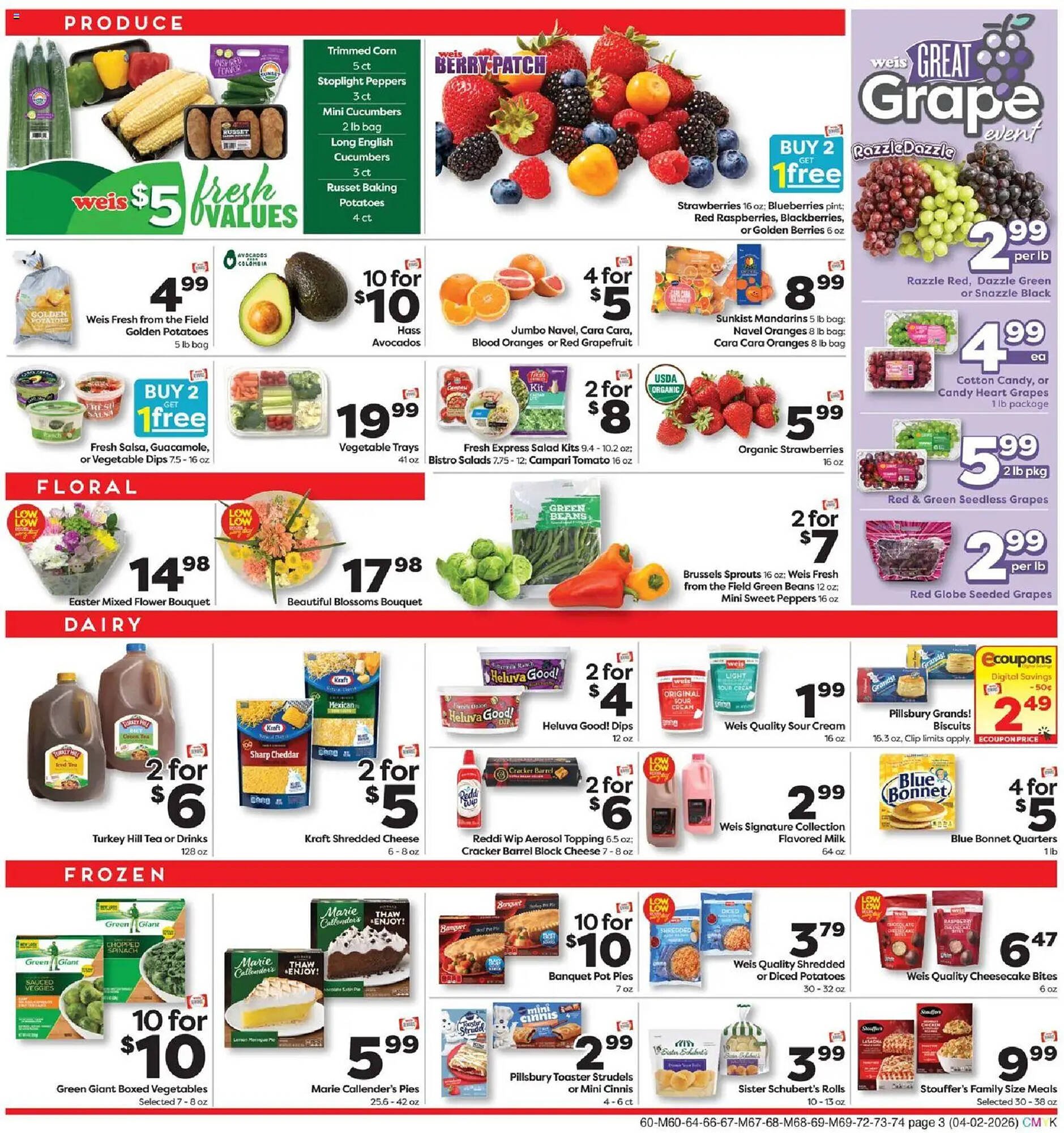 Weis Markets weekly ad