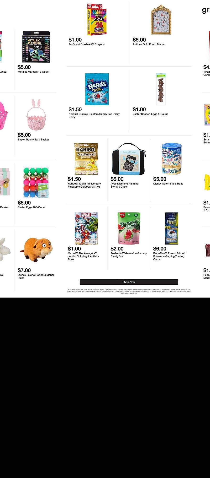 Five Below weekly ad