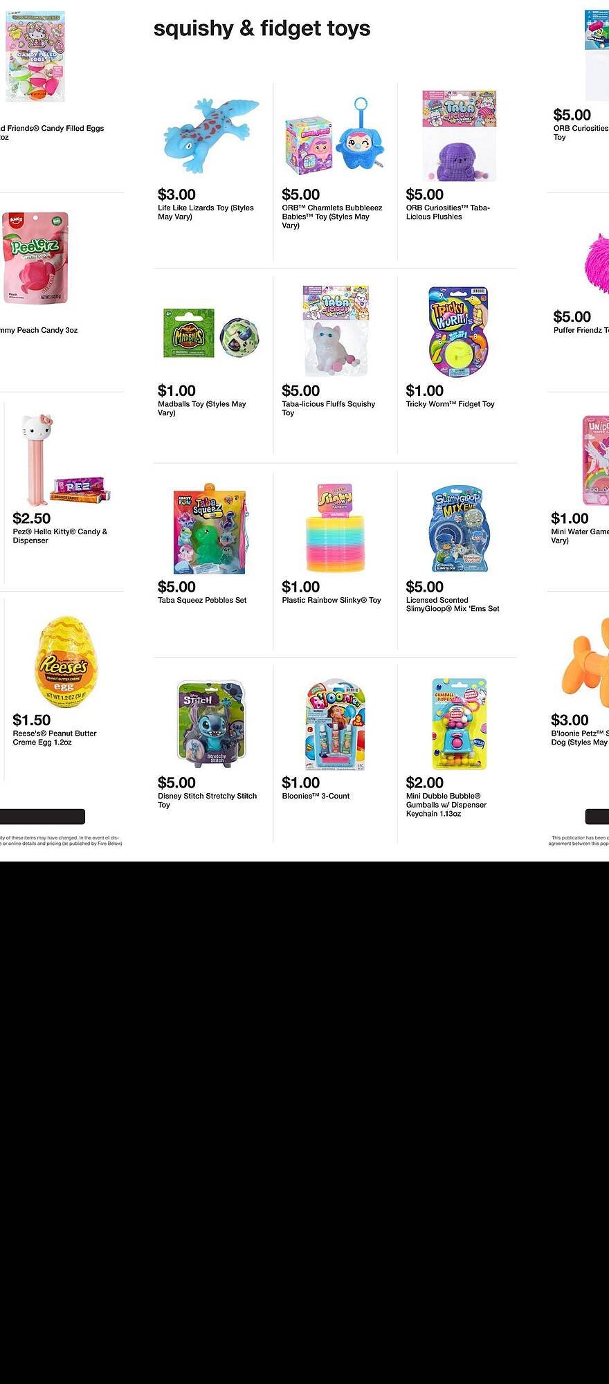 Five Below weekly ad