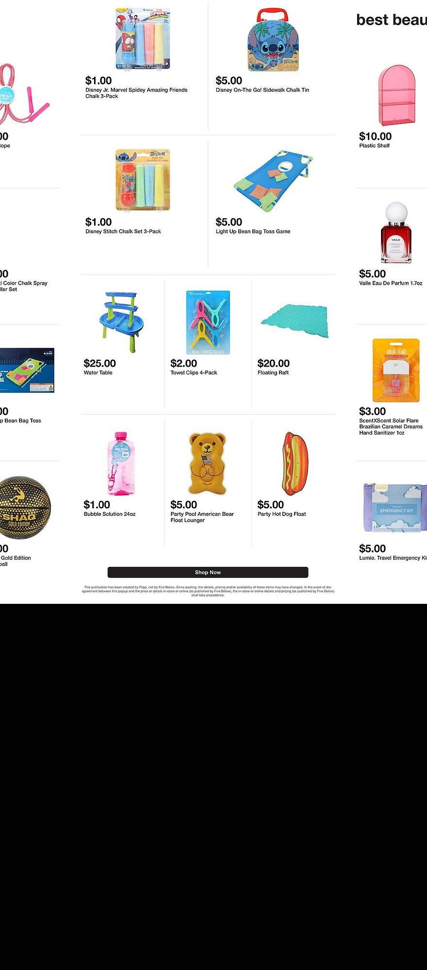 Five Below weekly ad